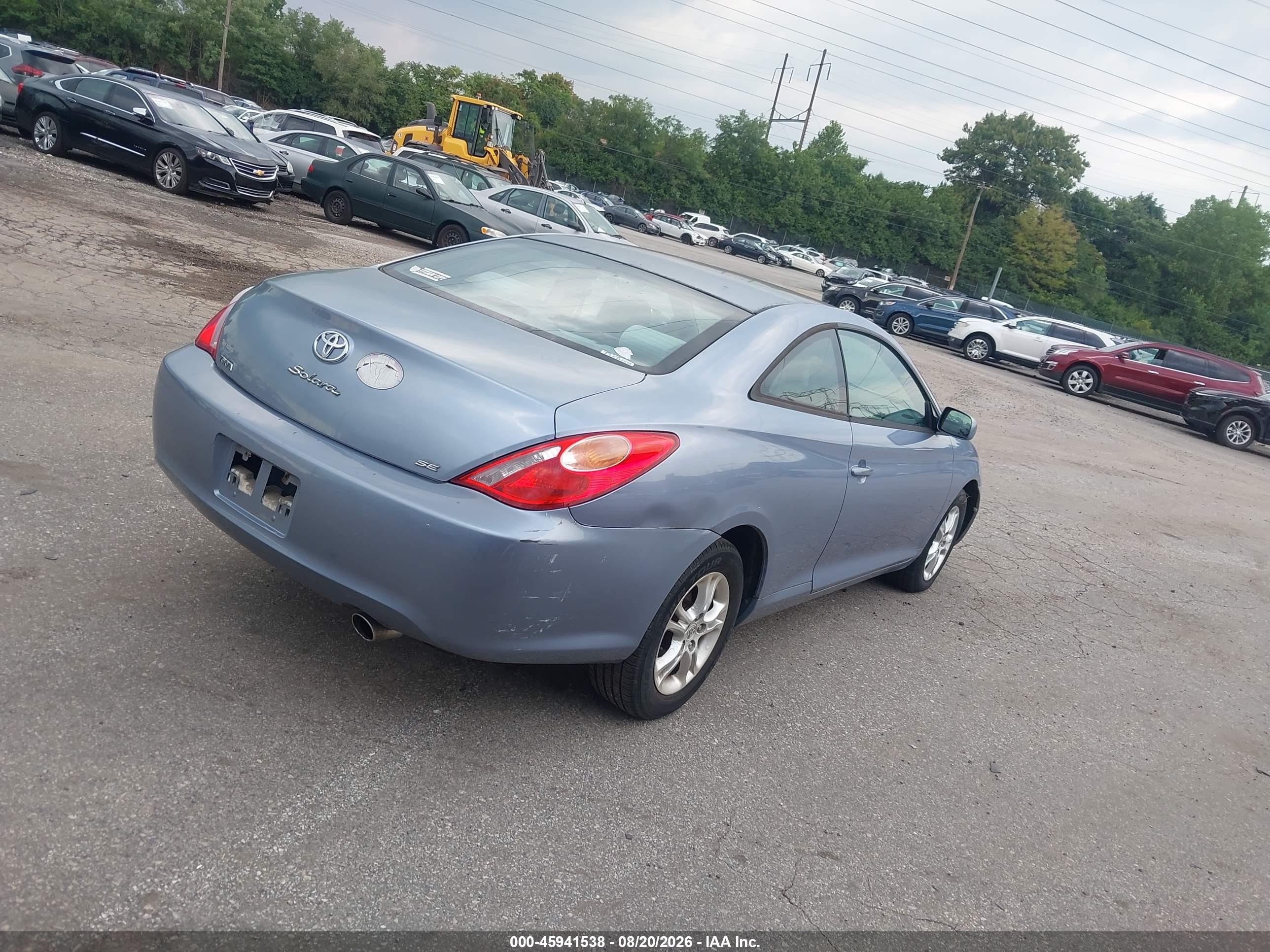 2004 Toyota Camry Solara Se Light Blue vin: 4T1CE30P04U947496