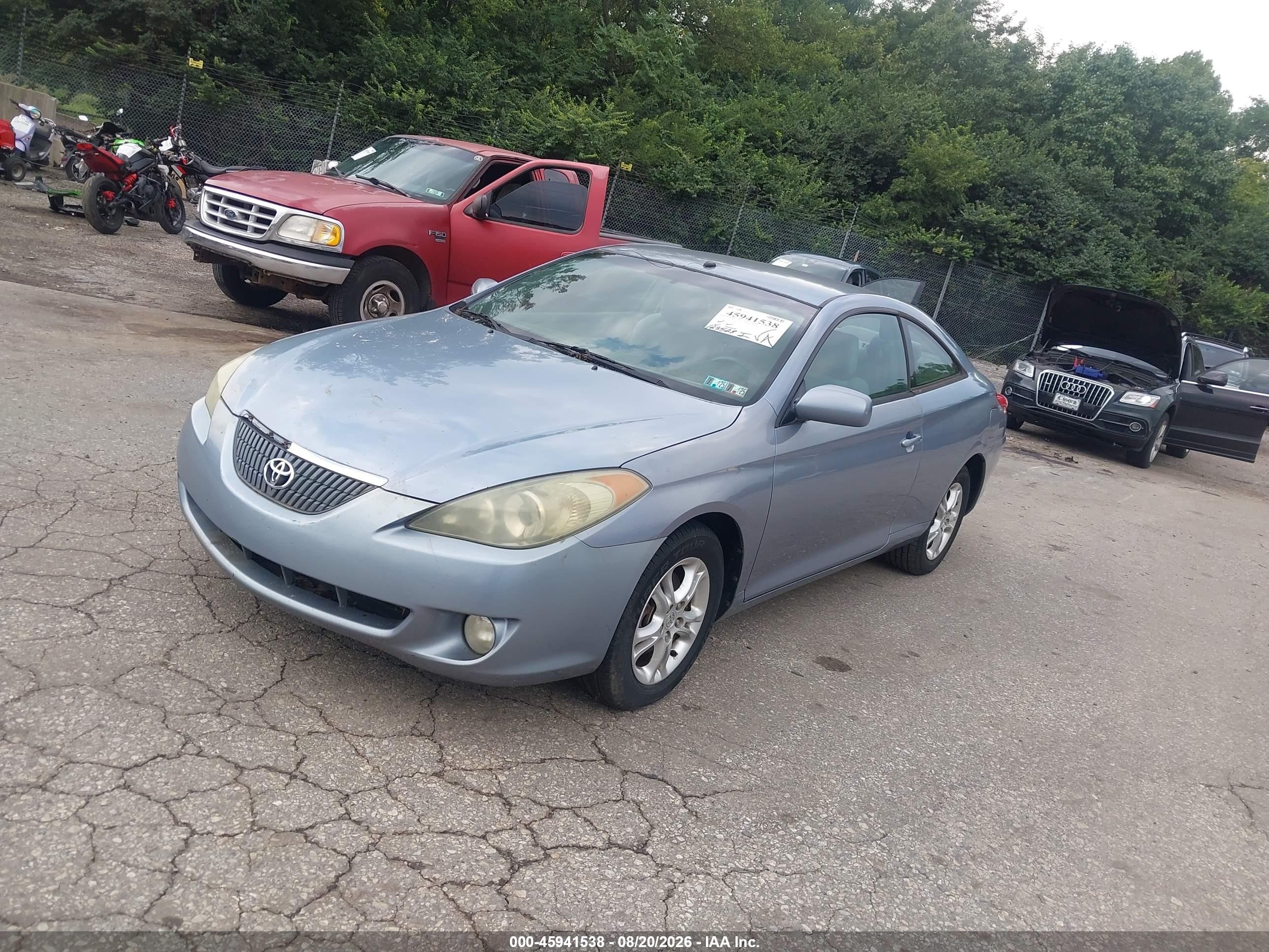 2004 Toyota Camry Solara Se Light Blue vin: 4T1CE30P04U947496