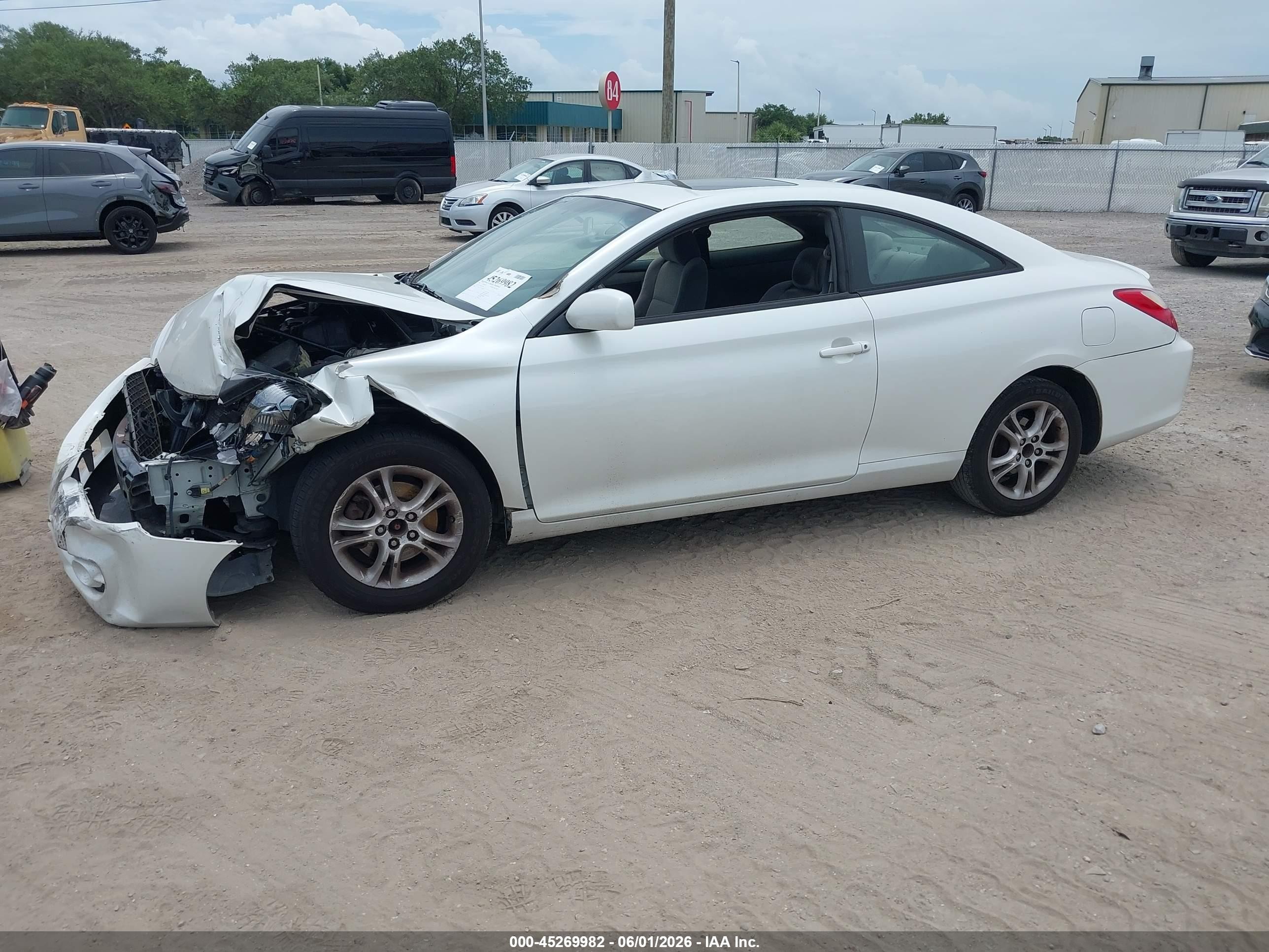 2007 Toyota Camry Solara Se Белый vin: 4T1CE30P07U757962