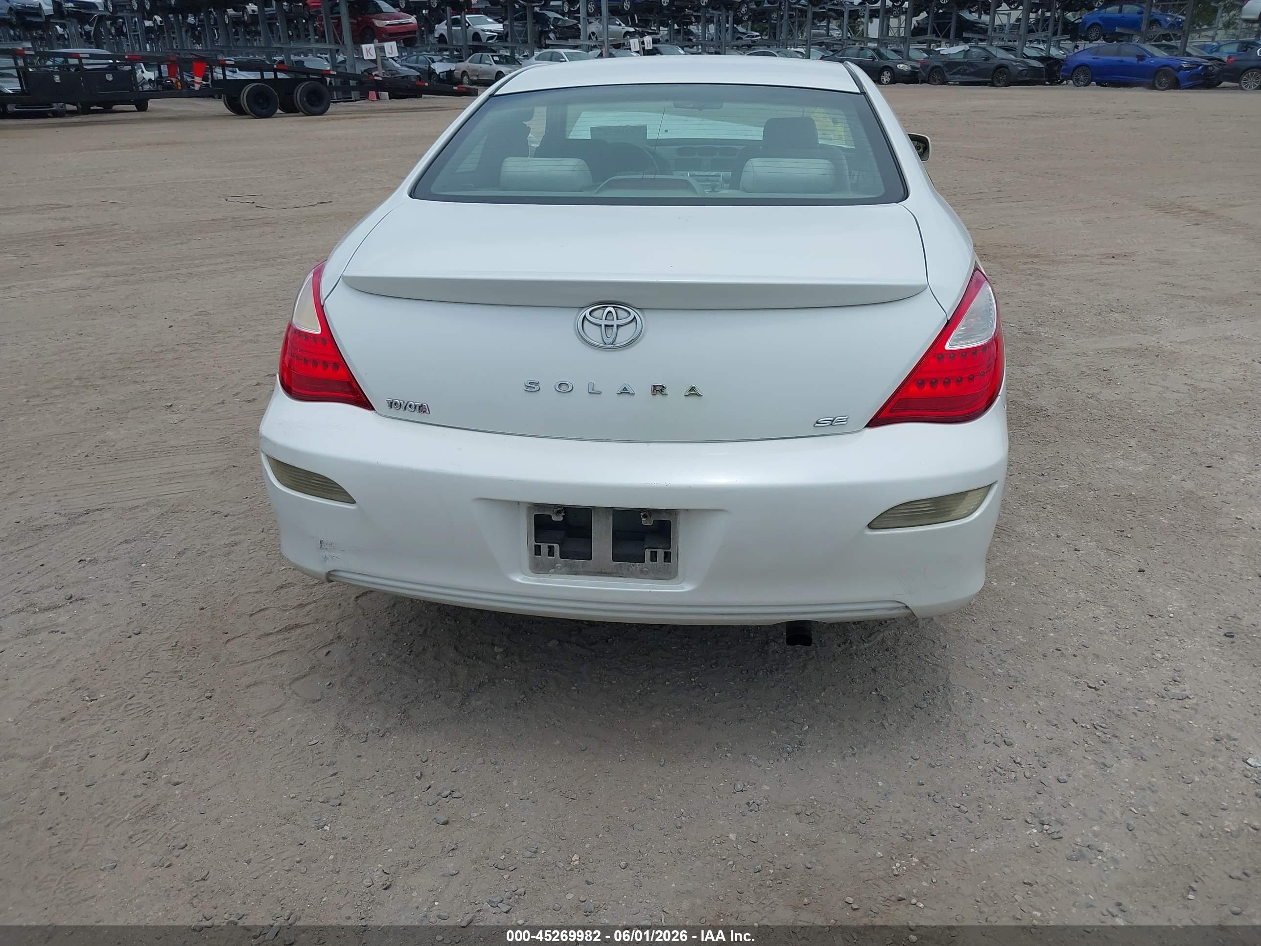 2007 Toyota Camry Solara Se Белый vin: 4T1CE30P07U757962