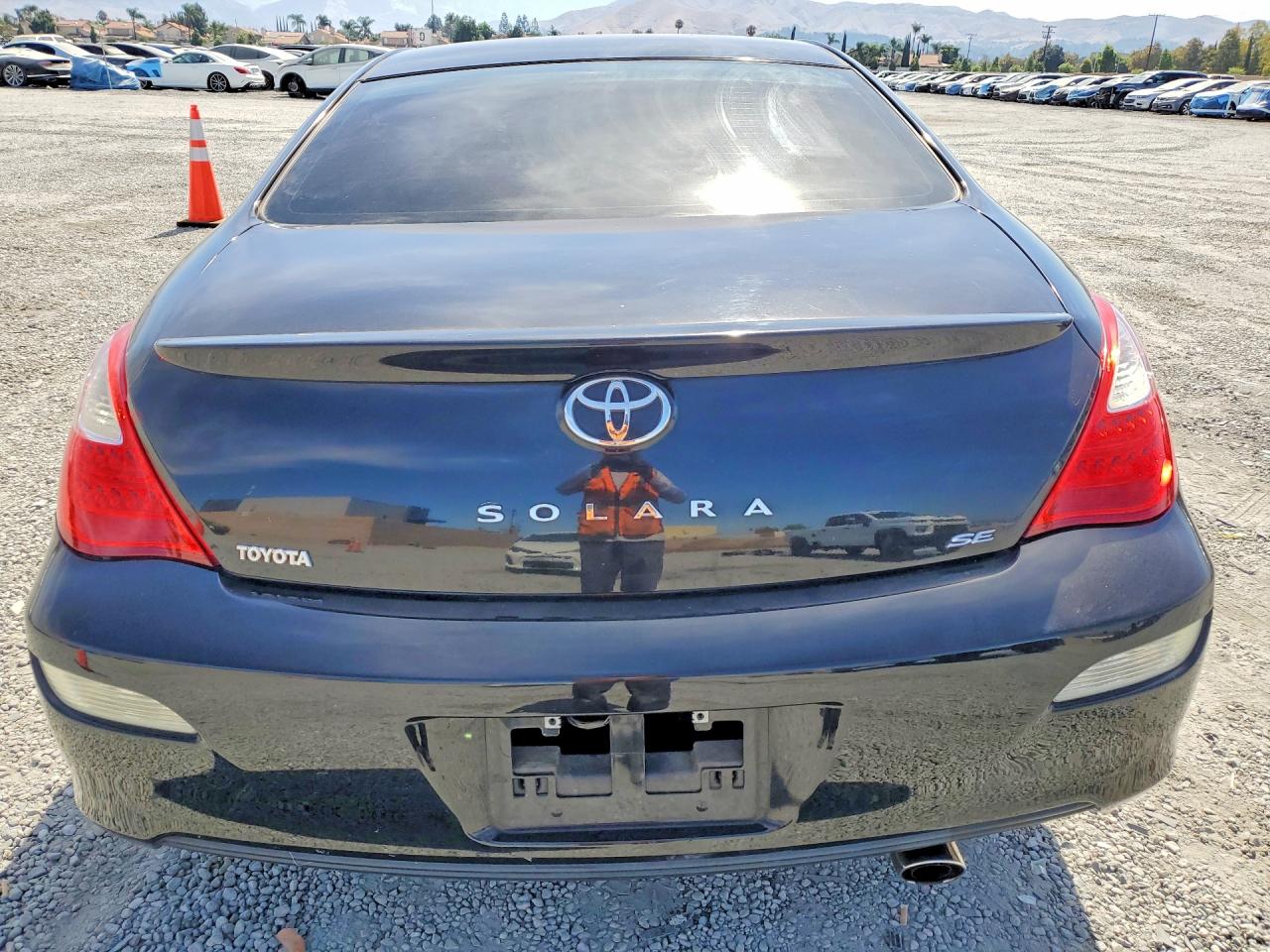 2007 Toyota Camry Solara Se Black vin: 4T1CE30P07U760358