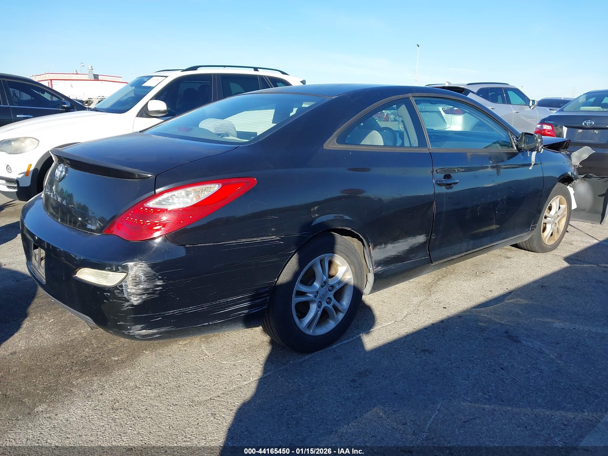 2008 Toyota Camry Solara Se Black vin: 4T1CE30P08U761821