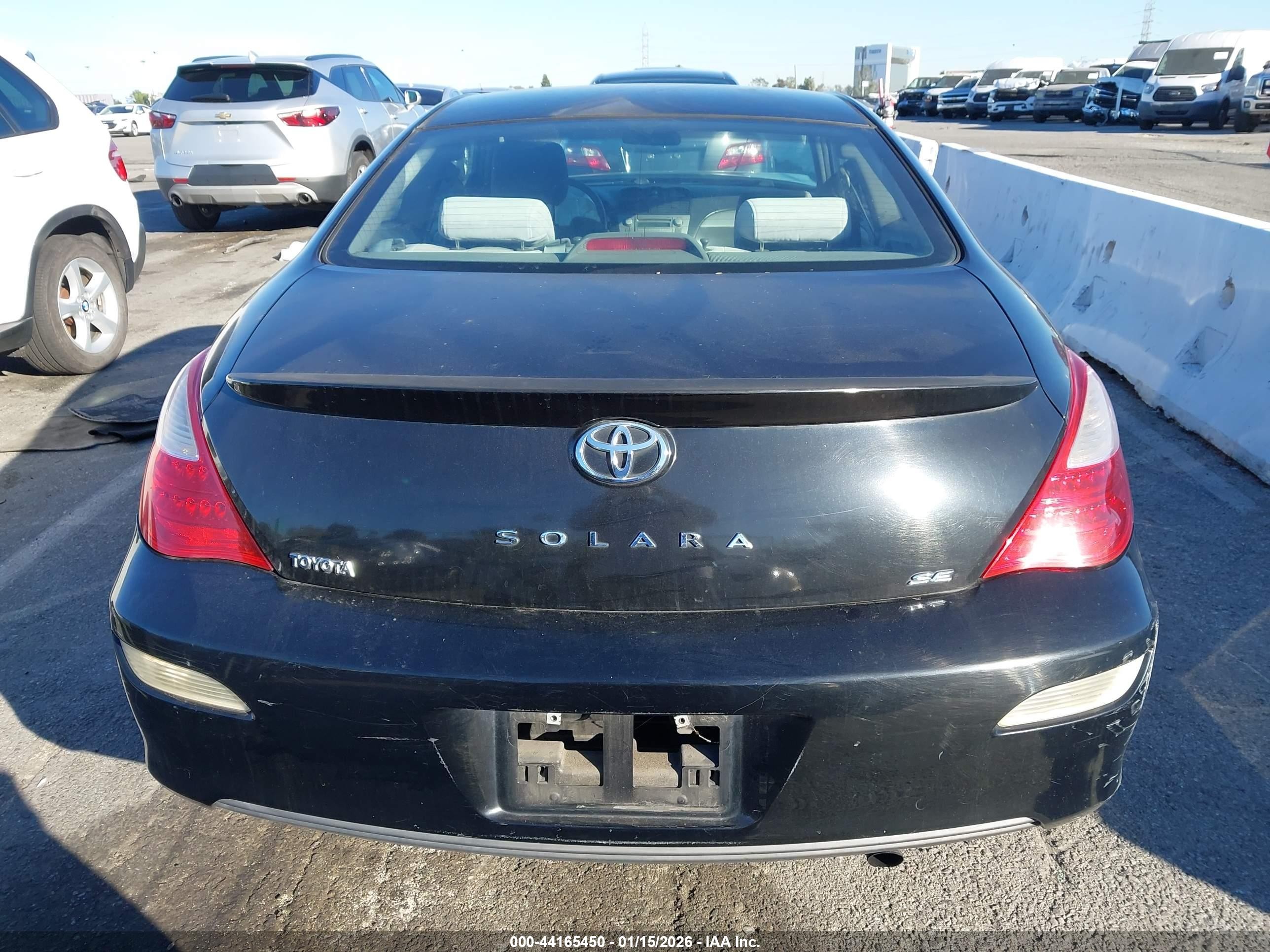 2008 Toyota Camry Solara Se Black vin: 4T1CE30P08U761821
