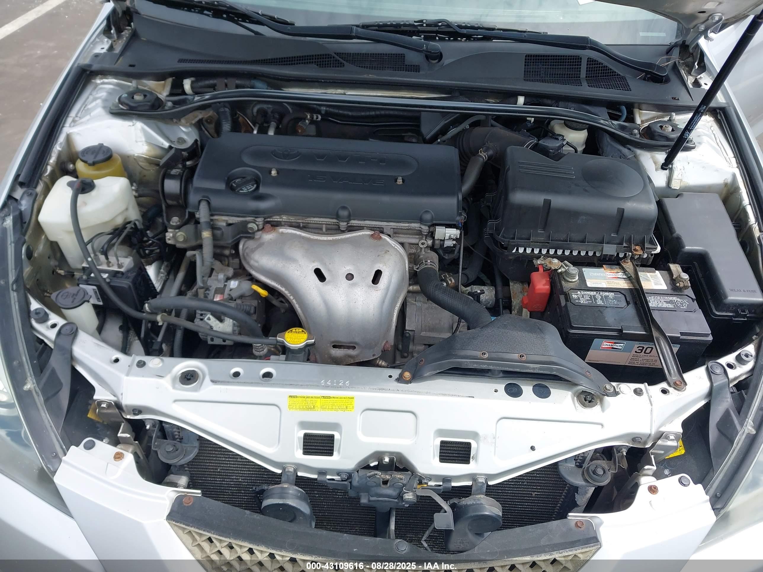 2008 Toyota Camry Solara Sport Silver vin: 4T1CE30P08U763441
