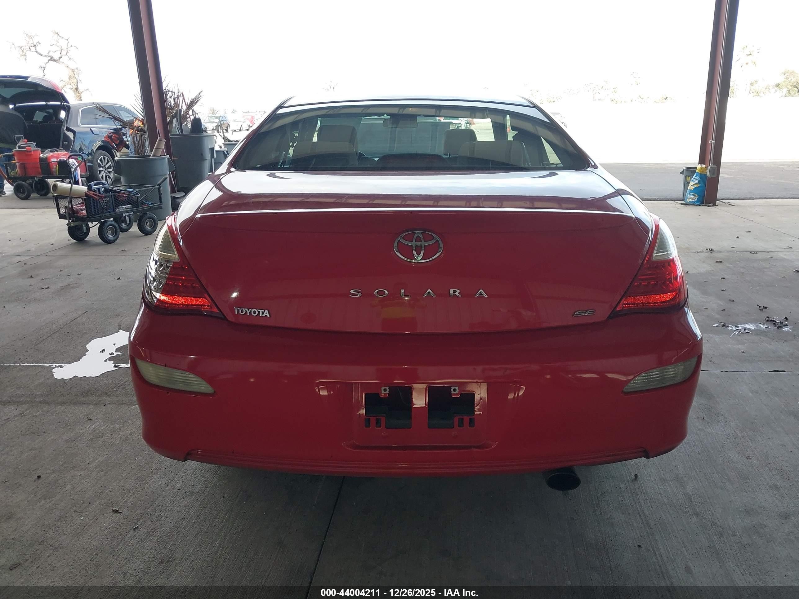 2008 Toyota Camry Solara Se Красный vin: 4T1CE30P08U764654