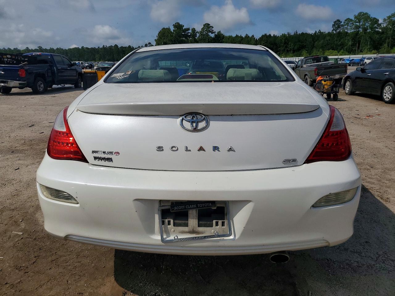 2007 Toyota Camry Solara Se White vin: 4T1CE30P17U755587