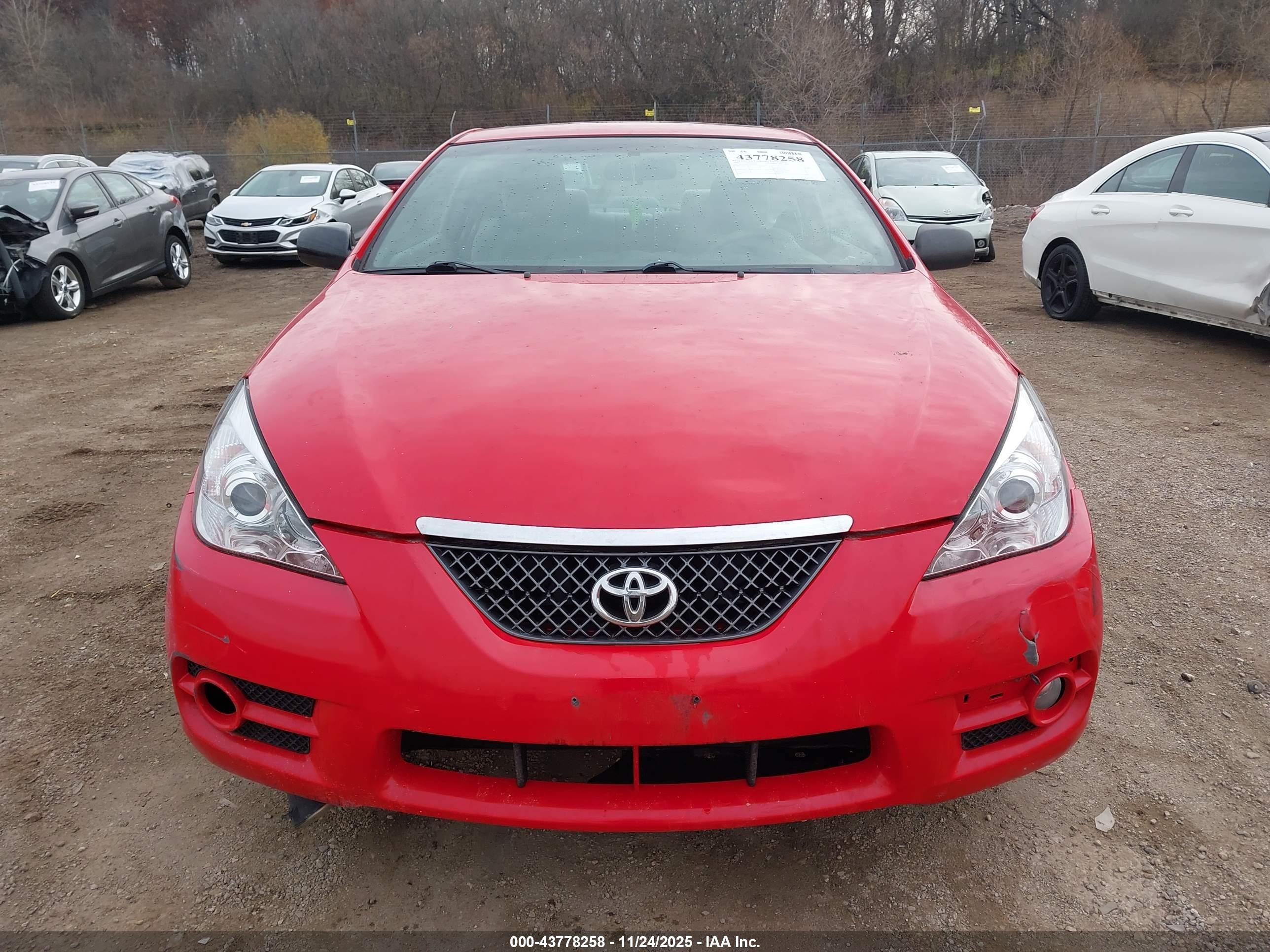 2008 Toyota Camry Solara Se Red vin: 4T1CE30P18U765201