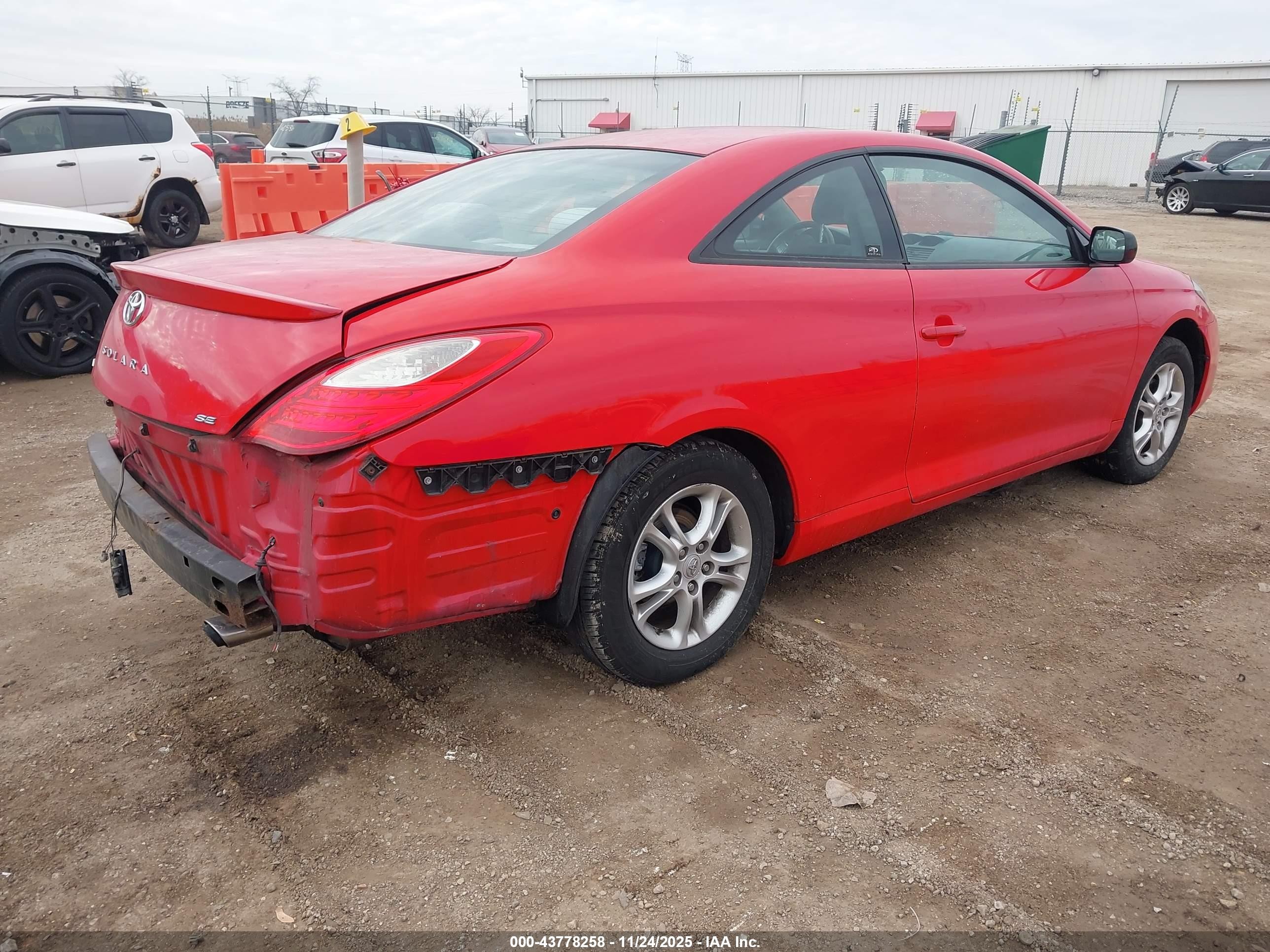 2008 Toyota Camry Solara Se Red vin: 4T1CE30P18U765201