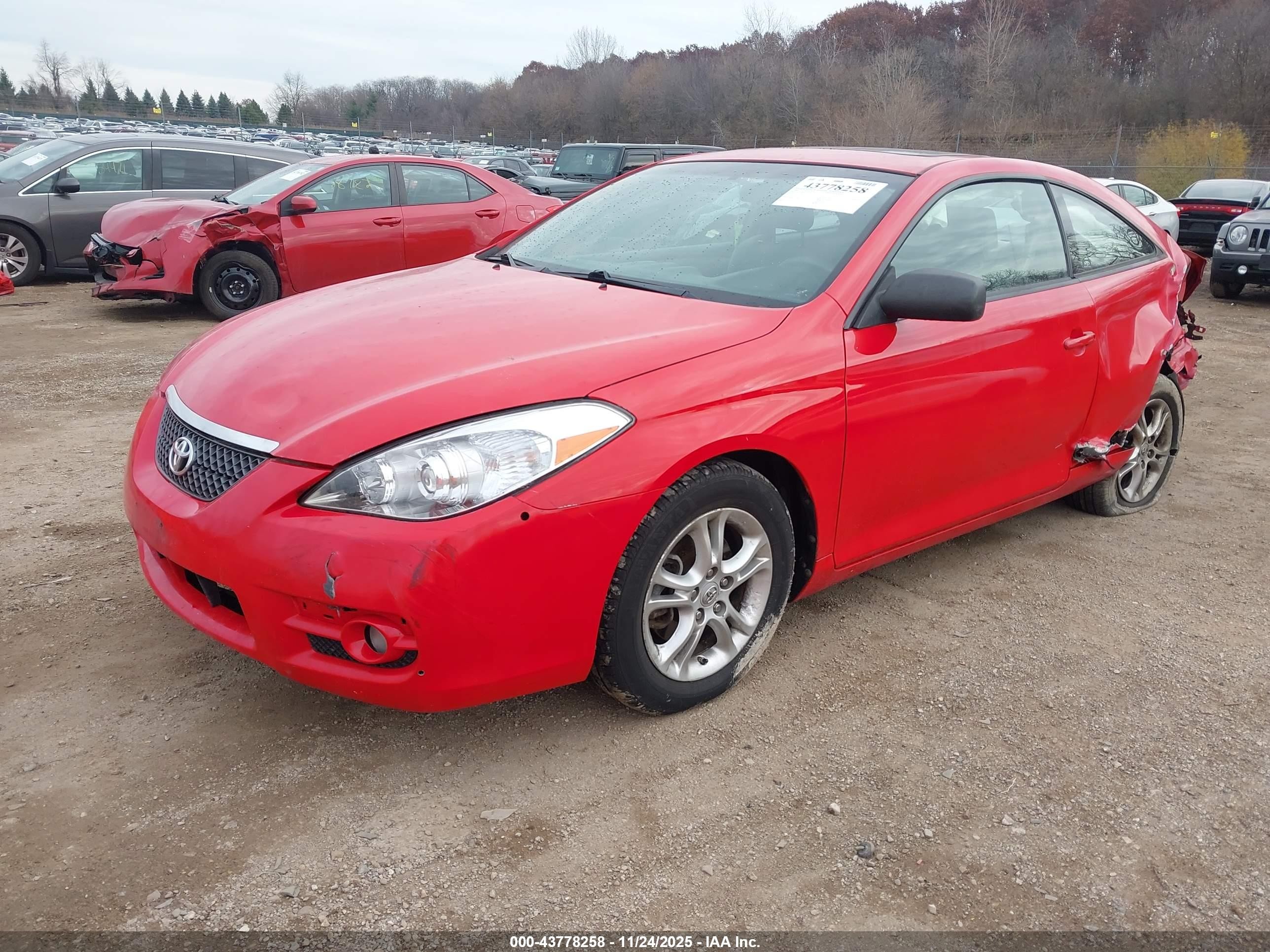 2008 Toyota Camry Solara Se Red vin: 4T1CE30P18U765201