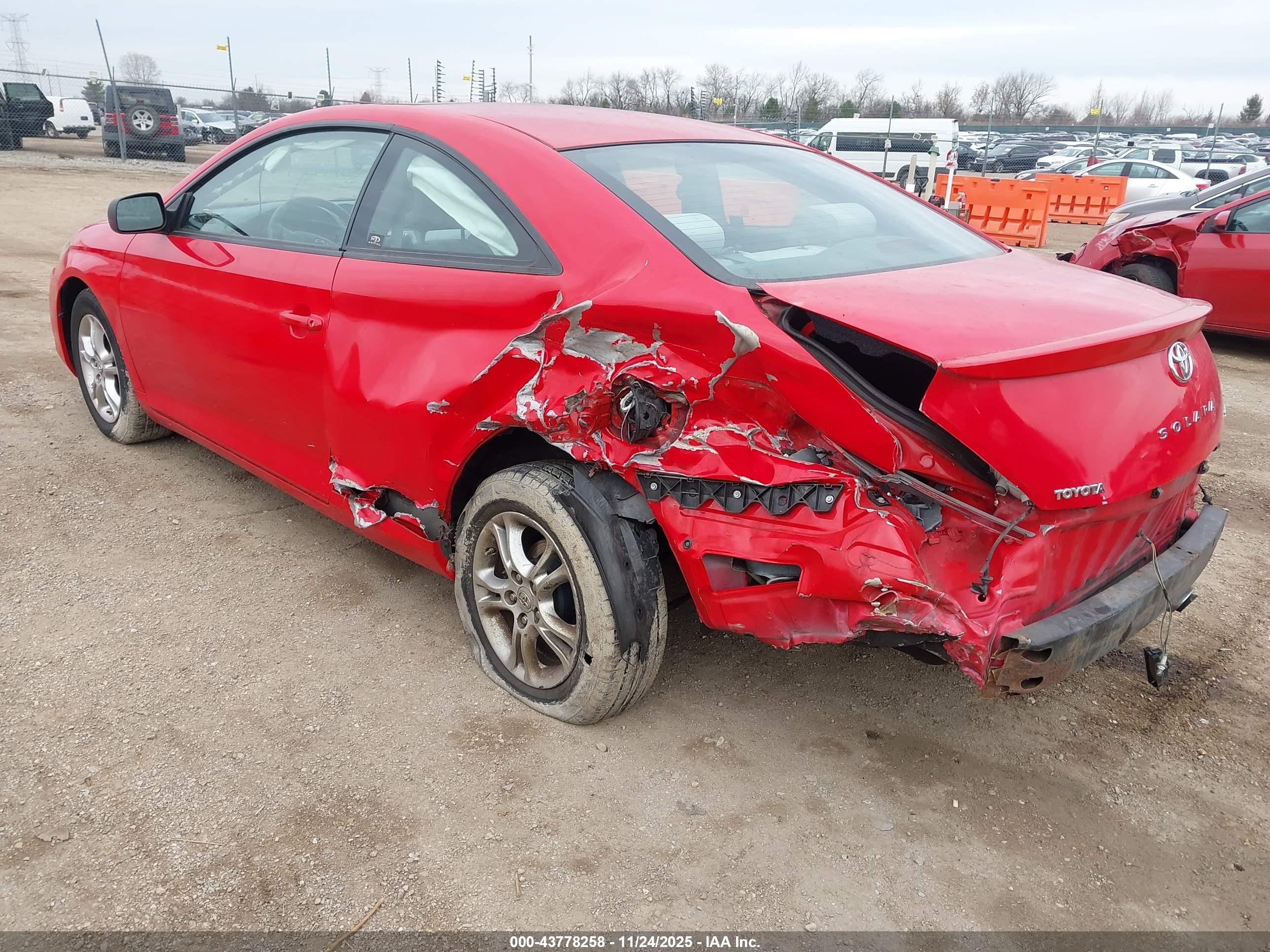 2008 Toyota Camry Solara Se Red vin: 4T1CE30P18U765201