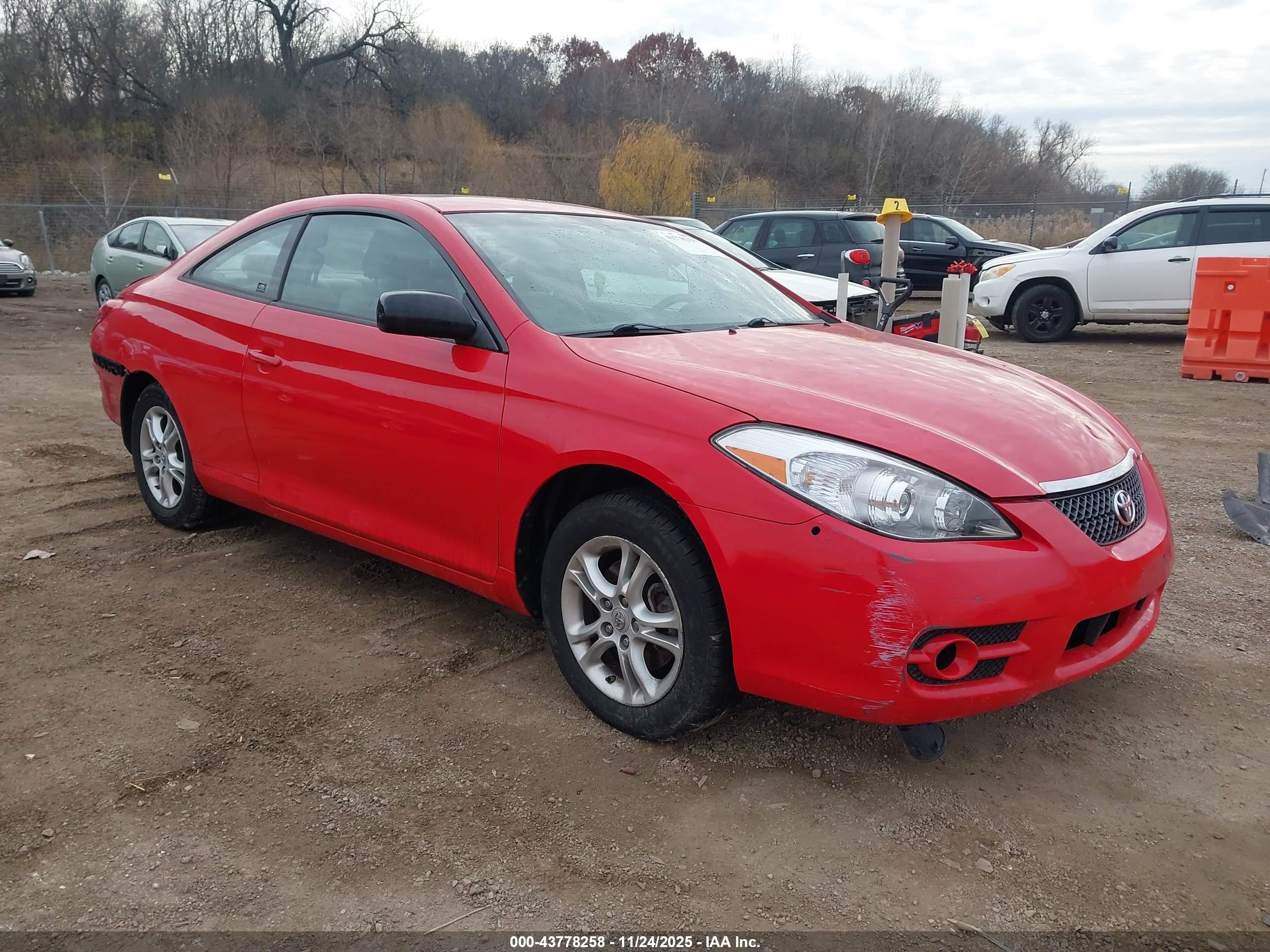 2008 Toyota Camry Solara Se Red vin: 4T1CE30P18U765201