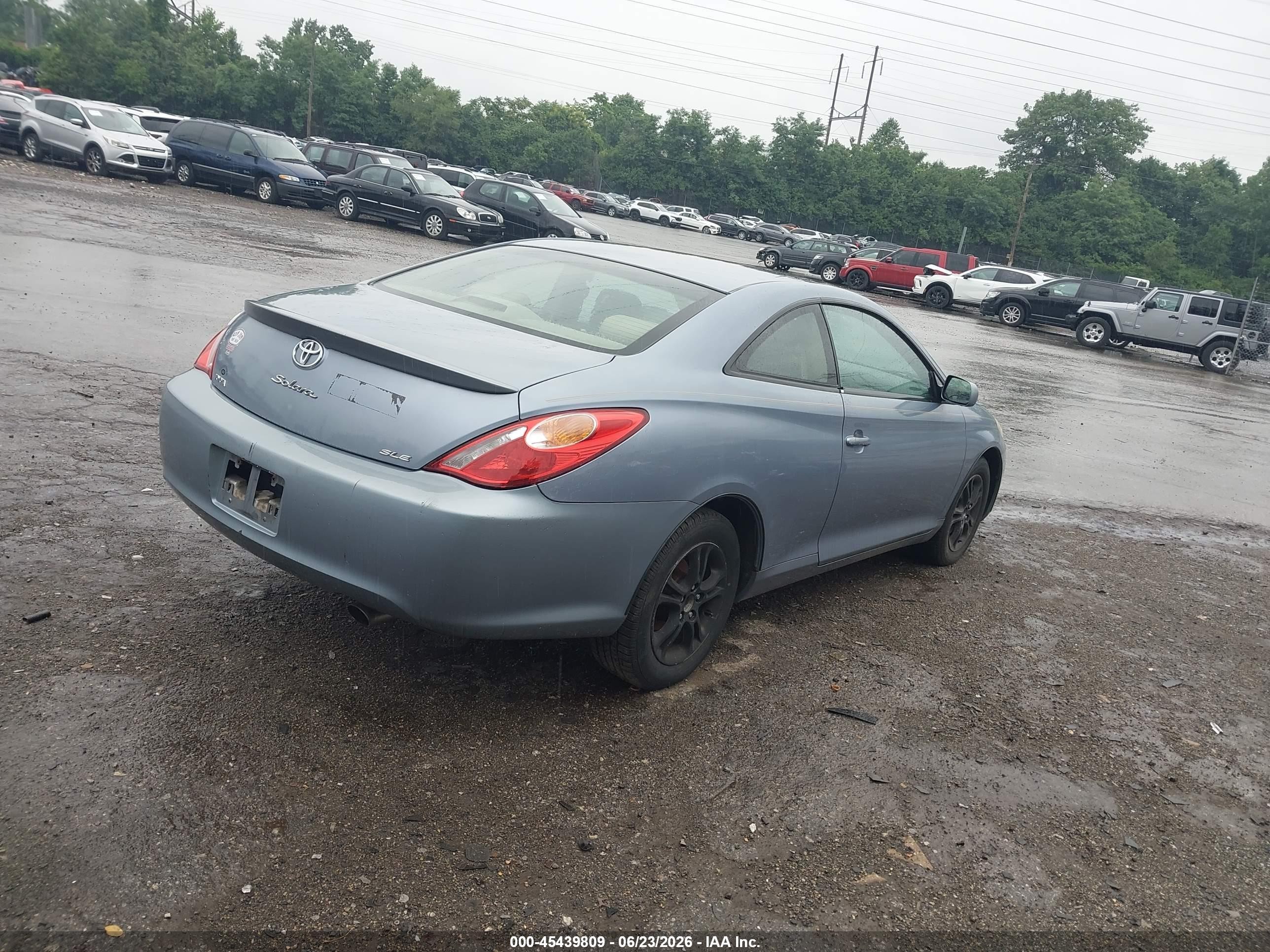 2004 Toyota Camry Solara Sle Light Blue vin: 4T1CE30P24U855306