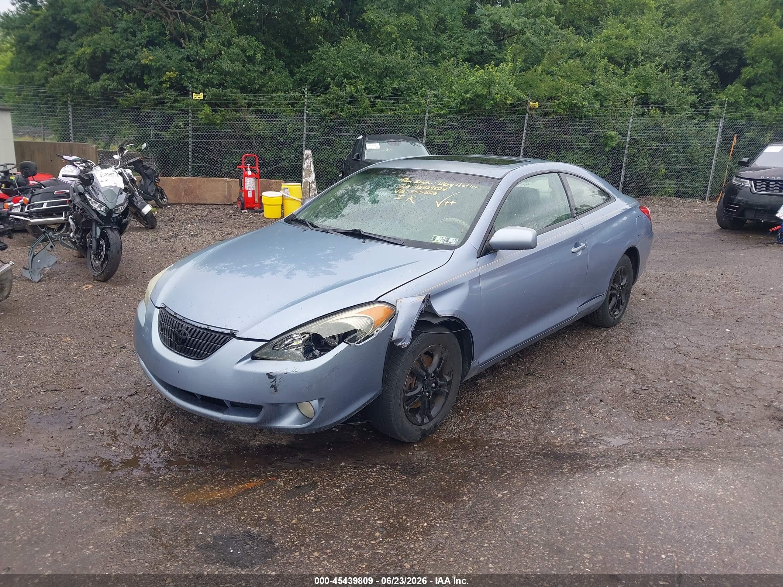 2004 Toyota Camry Solara Sle Light Blue vin: 4T1CE30P24U855306
