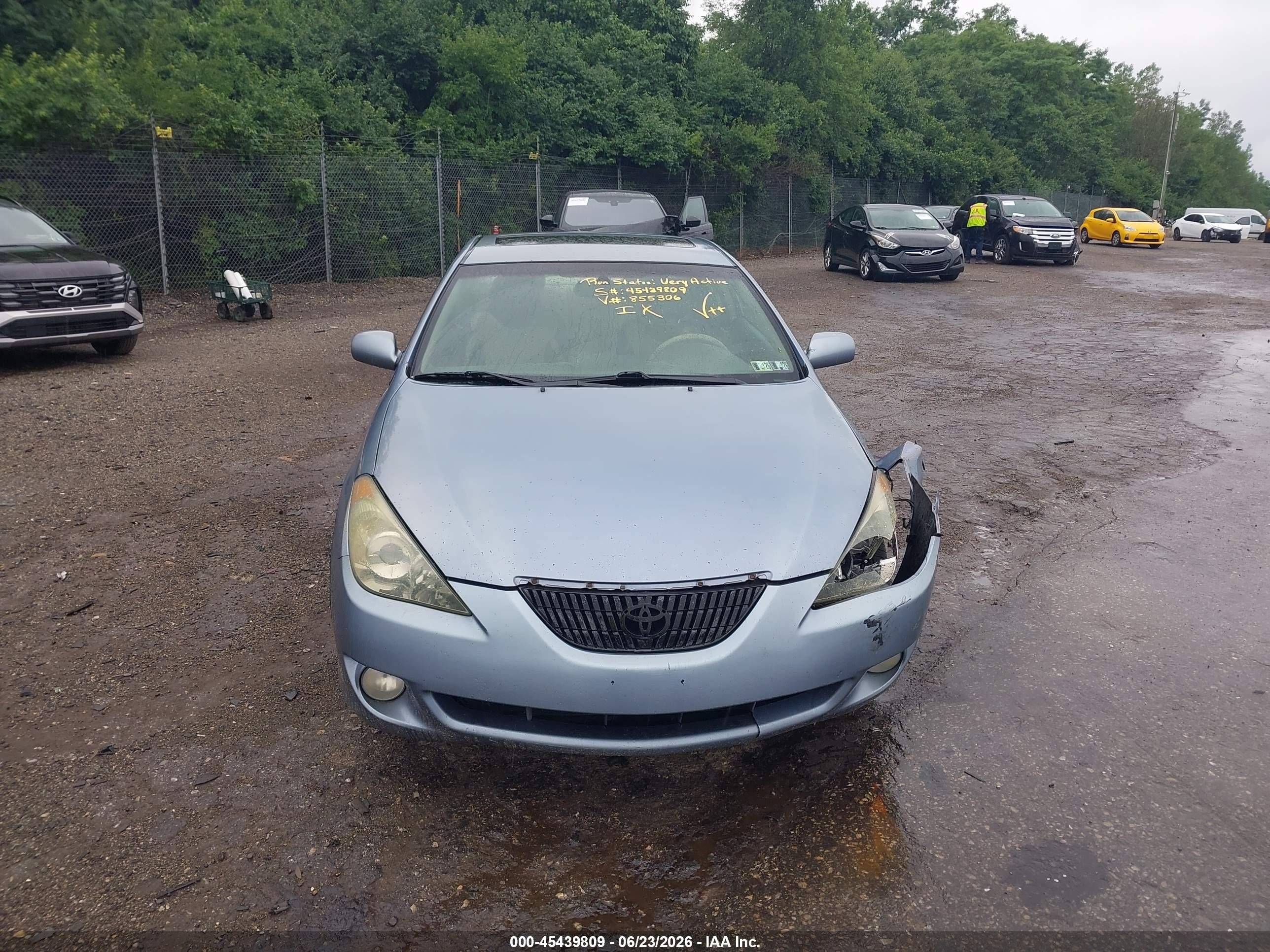 2004 Toyota Camry Solara Sle Light Blue vin: 4T1CE30P24U855306