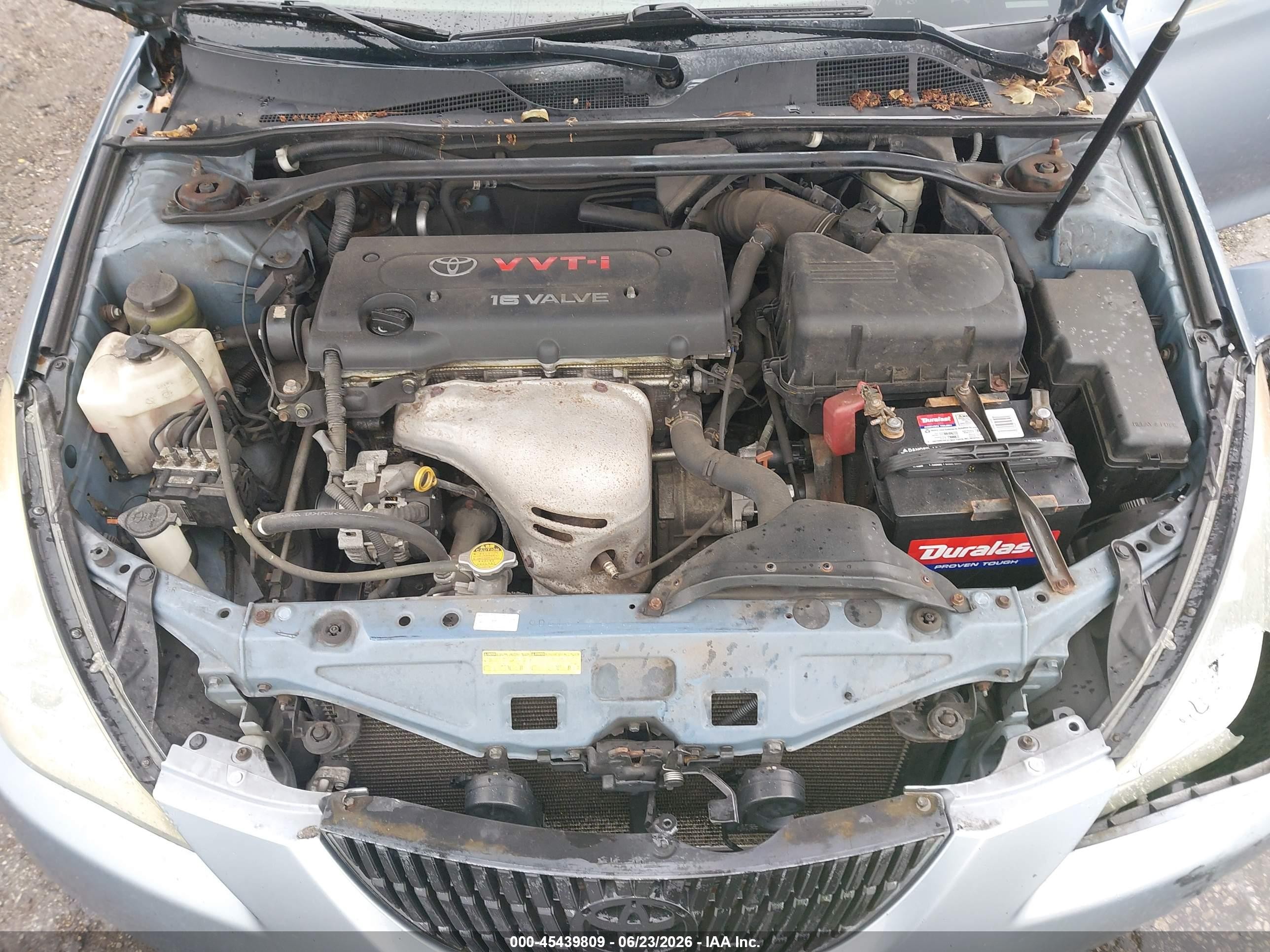 2004 Toyota Camry Solara Sle Light Blue vin: 4T1CE30P24U855306