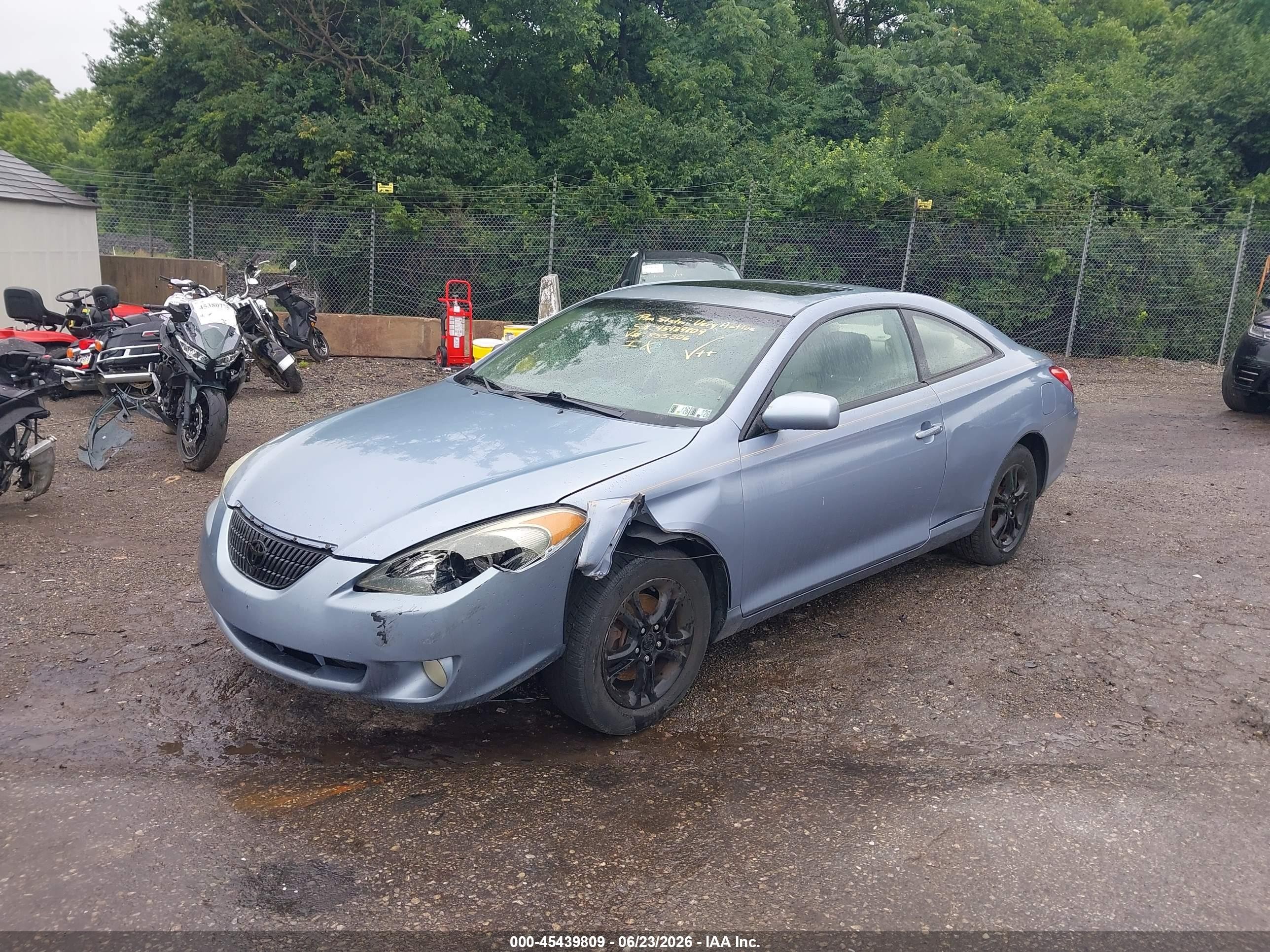 2004 Toyota Camry Solara Sle Light Blue vin: 4T1CE30P24U855306
