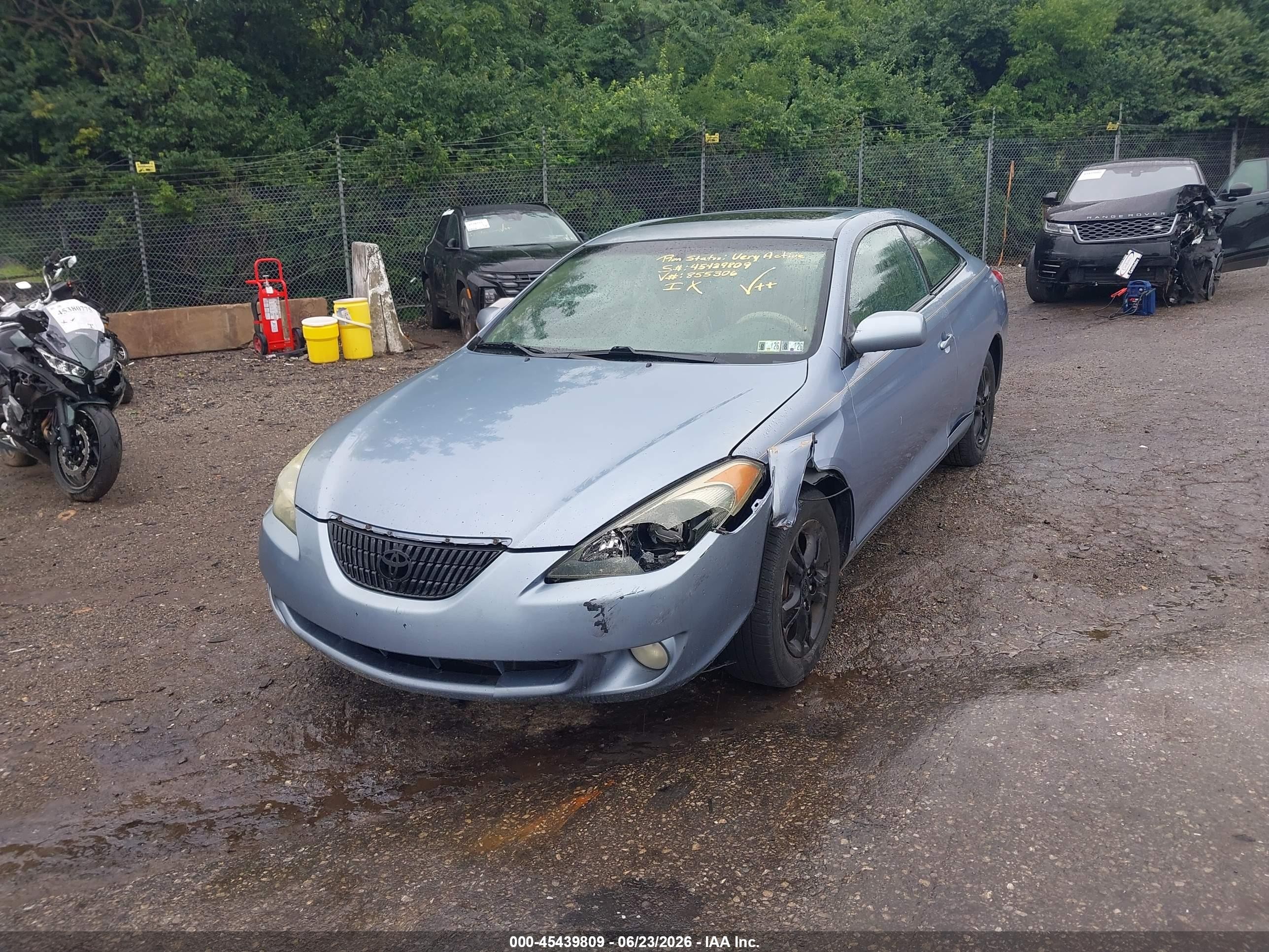 2004 Toyota Camry Solara Sle Light Blue vin: 4T1CE30P24U855306