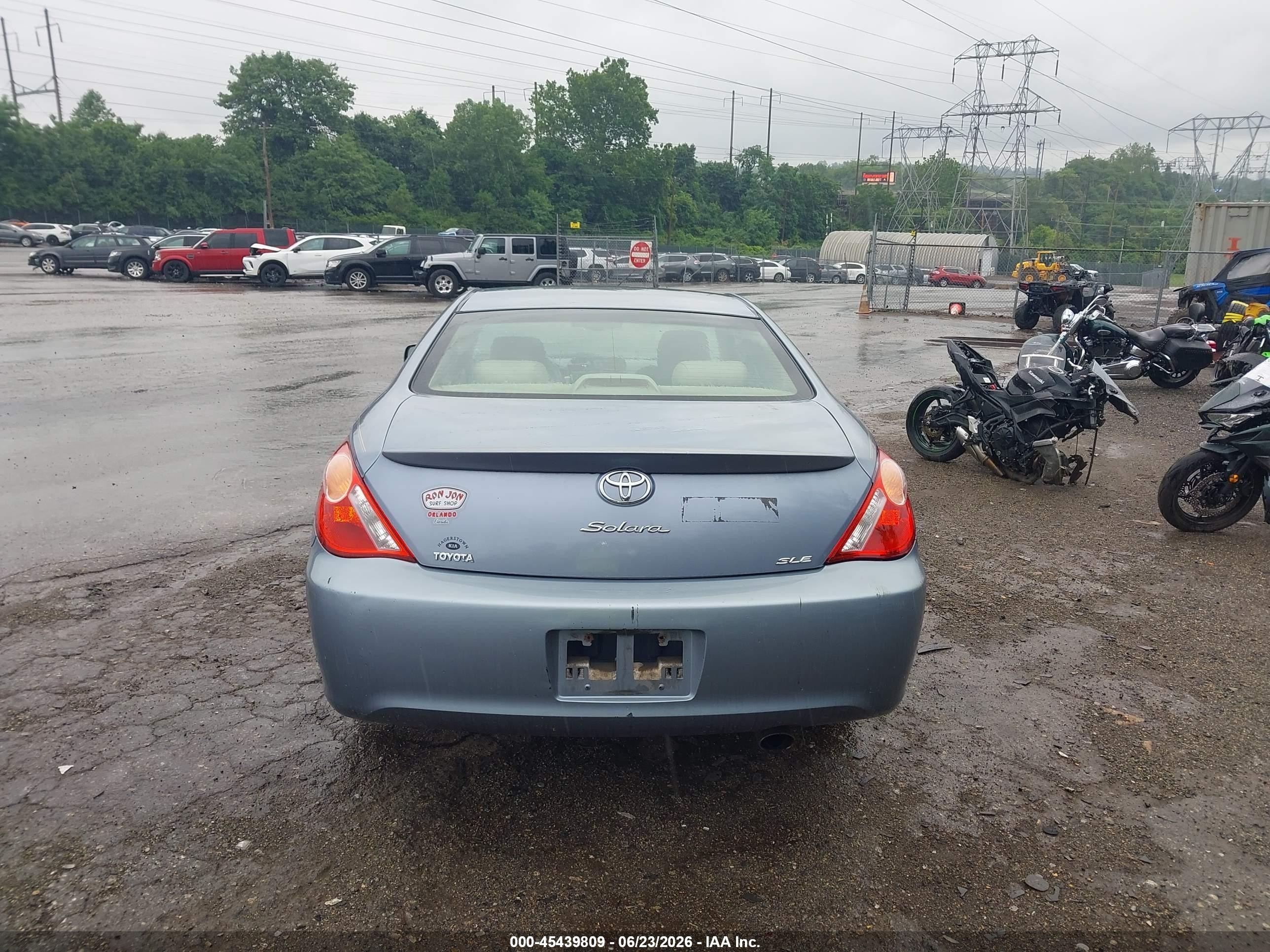 2004 Toyota Camry Solara Sle Light Blue vin: 4T1CE30P24U855306