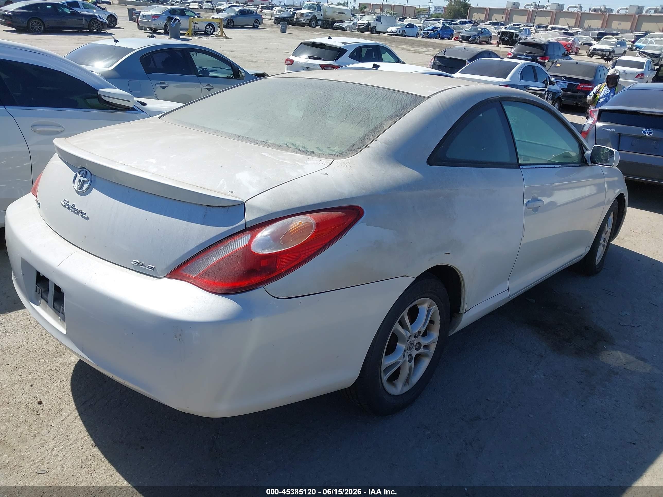 2006 Toyota Camry Solara Sle White vin: 4T1CE30P26U674192