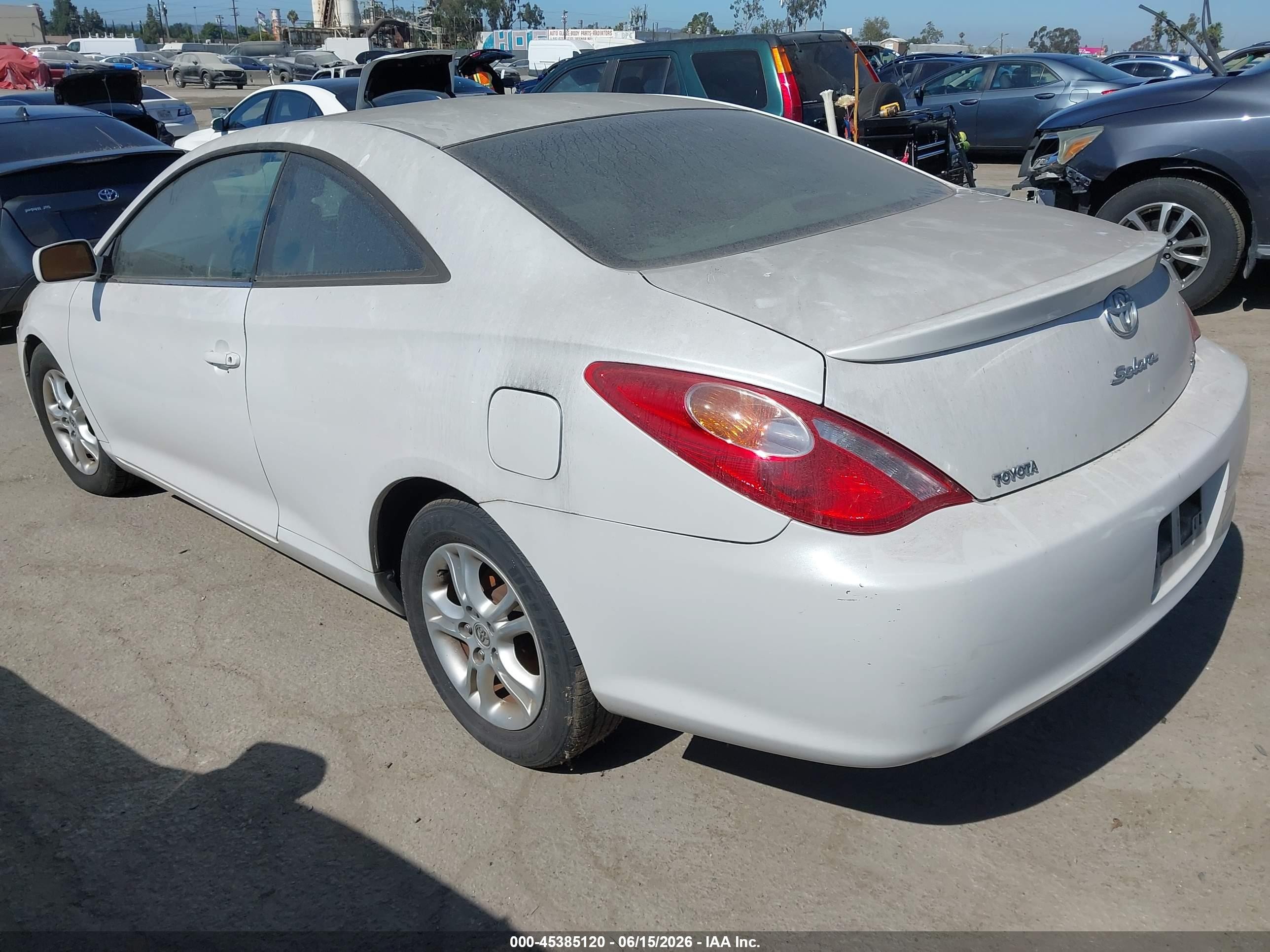 2006 Toyota Camry Solara Sle White vin: 4T1CE30P26U674192