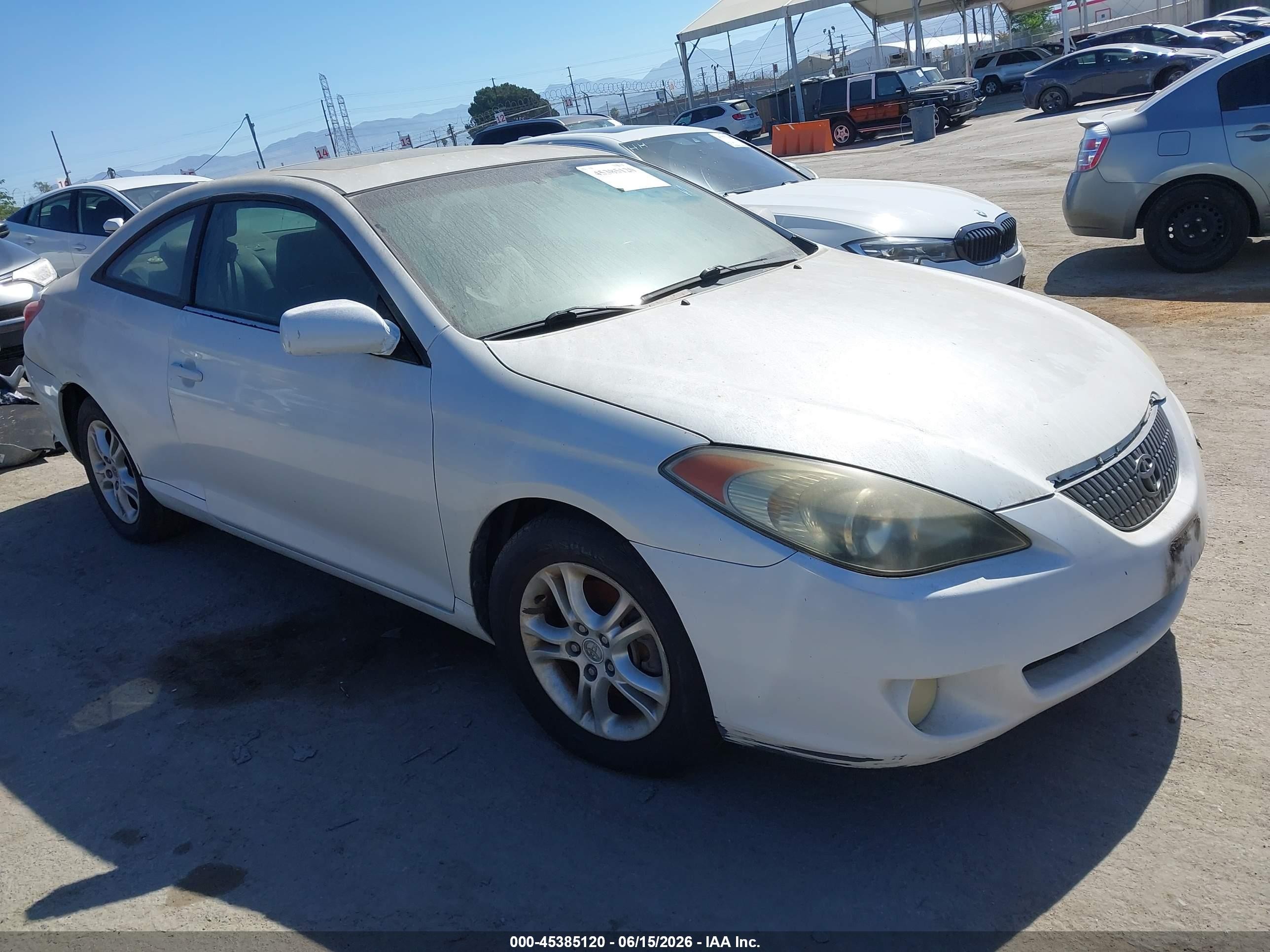2006 Toyota Camry Solara Sle White vin: 4T1CE30P26U674192