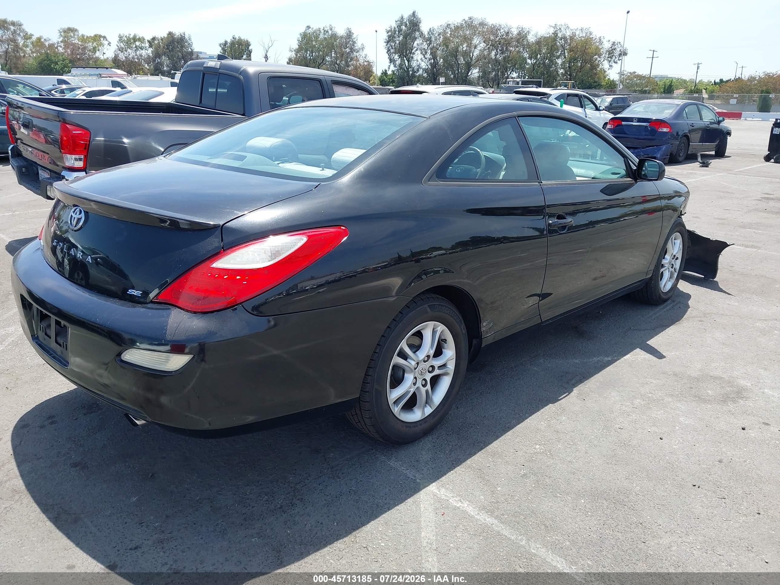 2008 Toyota Camry Solara Se Black vin: 4T1CE30P28U765773