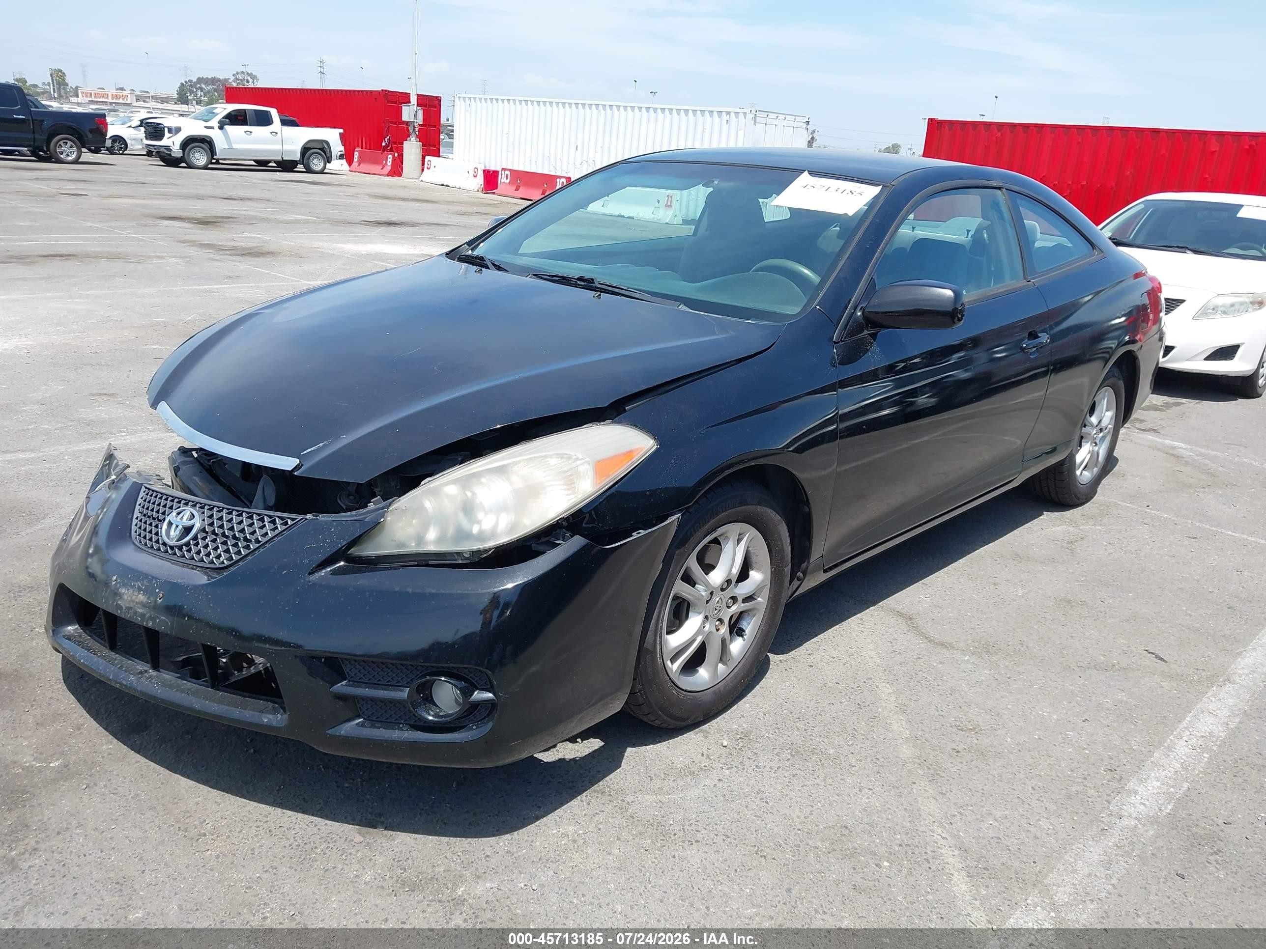 2008 Toyota Camry Solara Se Black vin: 4T1CE30P28U765773