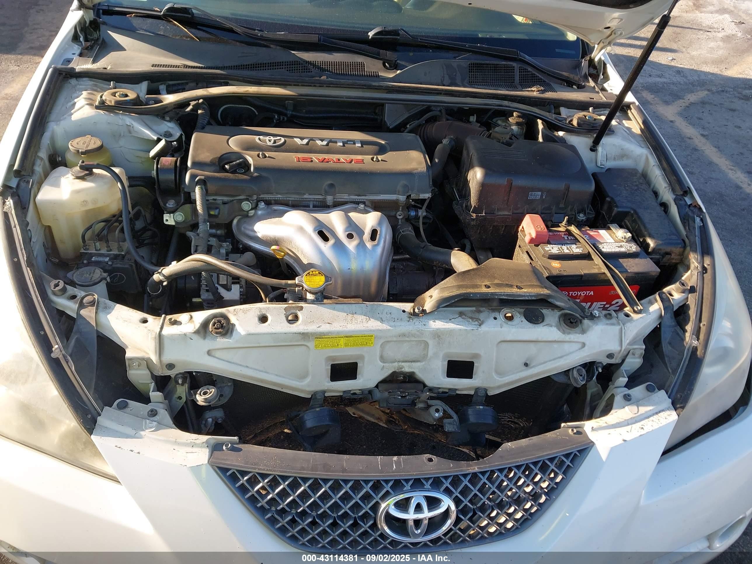 2008 Toyota Camry Solara Se White vin: 4T1CE30P28U766406