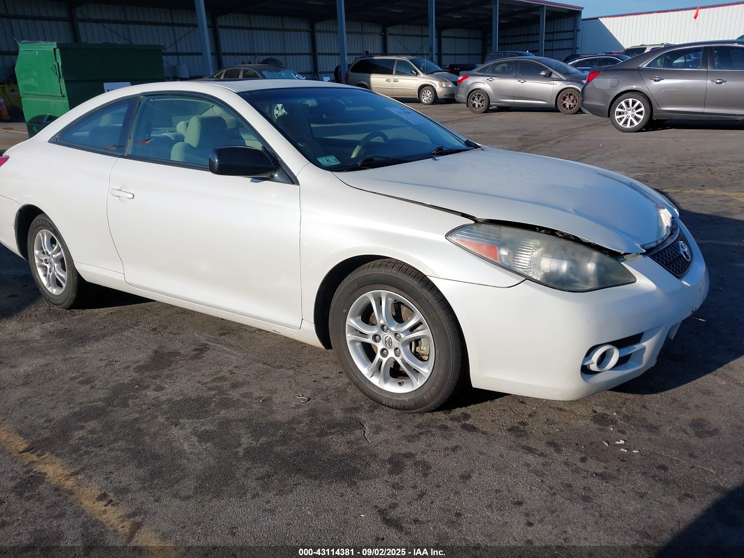 2008 Toyota Camry Solara Se White vin: 4T1CE30P28U766406
