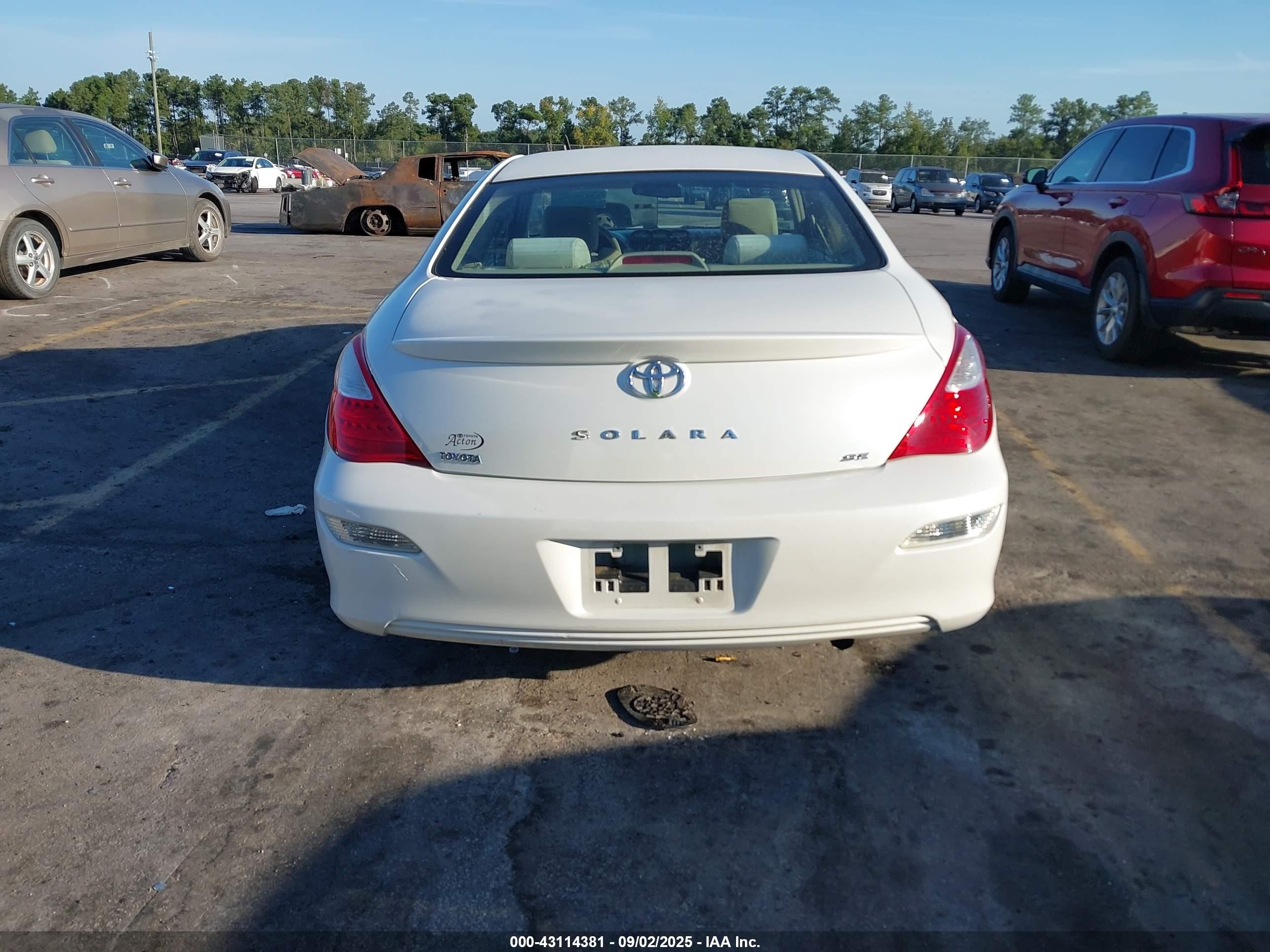 2008 Toyota Camry Solara Se White vin: 4T1CE30P28U766406