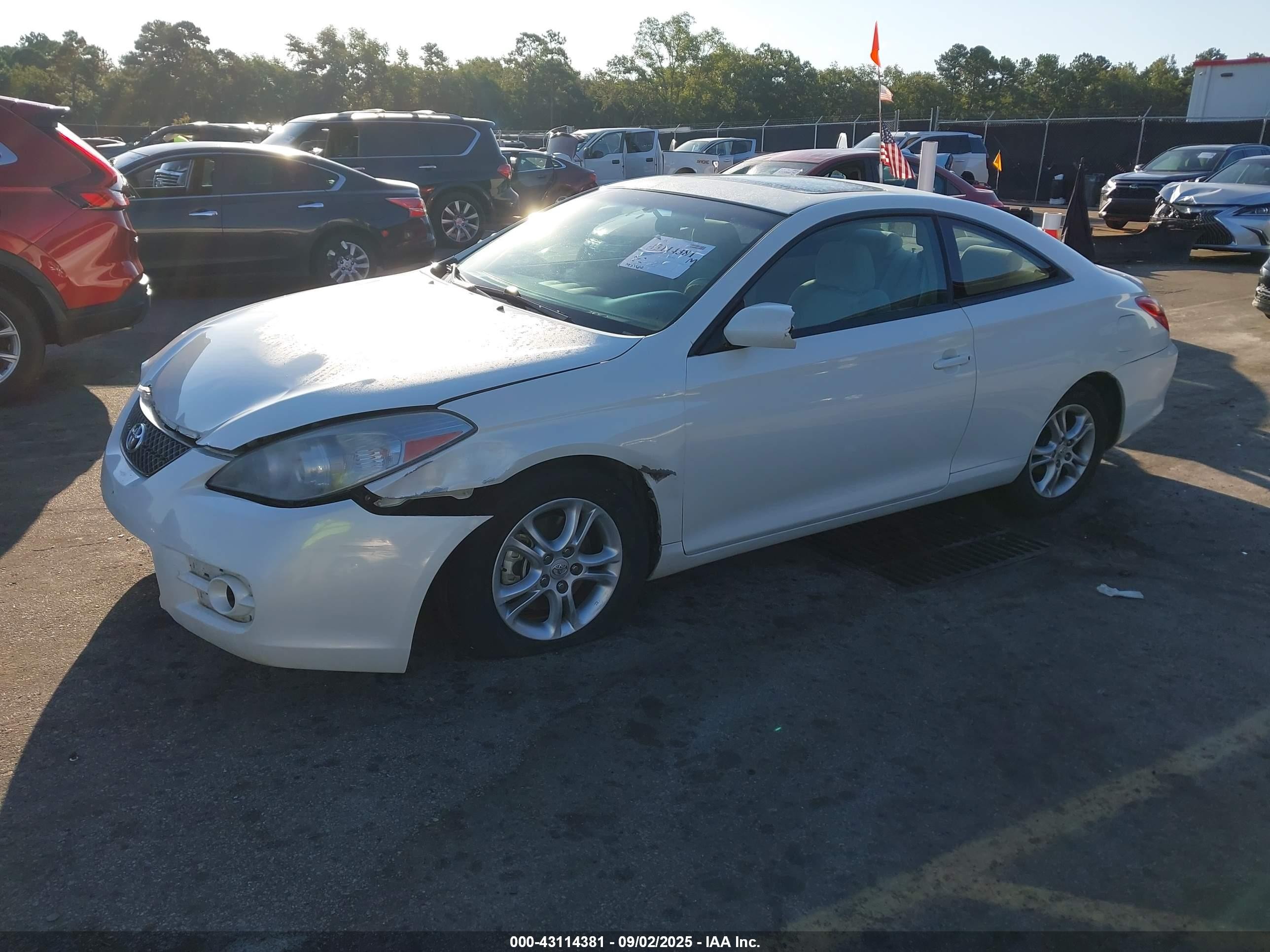 2008 Toyota Camry Solara Se White vin: 4T1CE30P28U766406