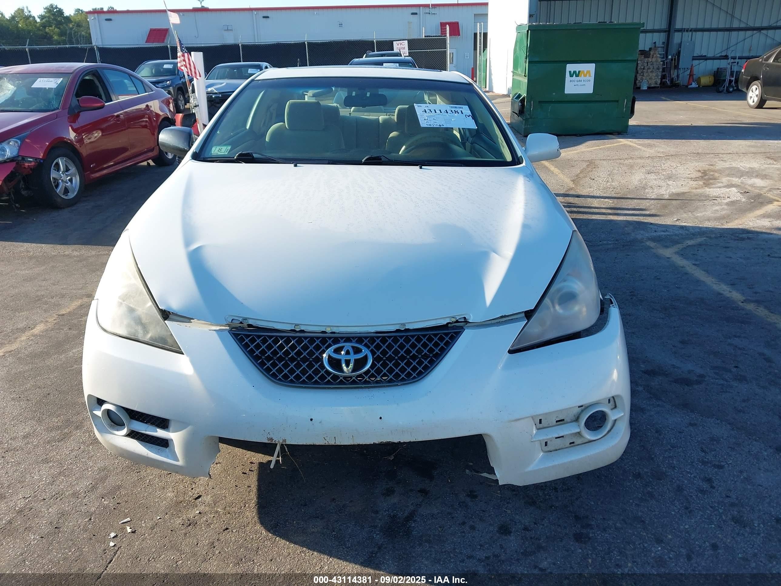 2008 Toyota Camry Solara Se White vin: 4T1CE30P28U766406
