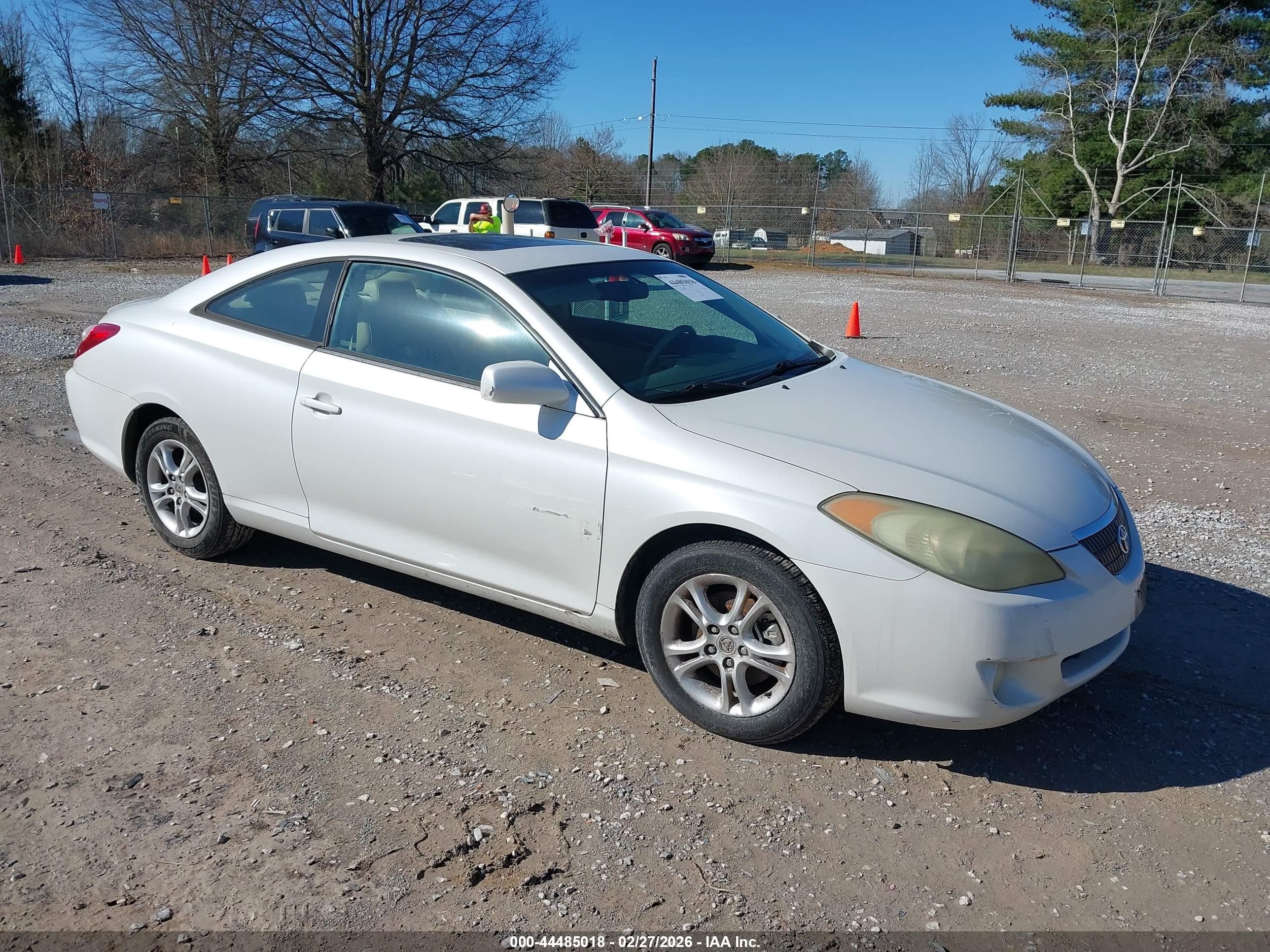 2006 Toyota Camry Solara Sle White vin: 4T1CE30P46U752617