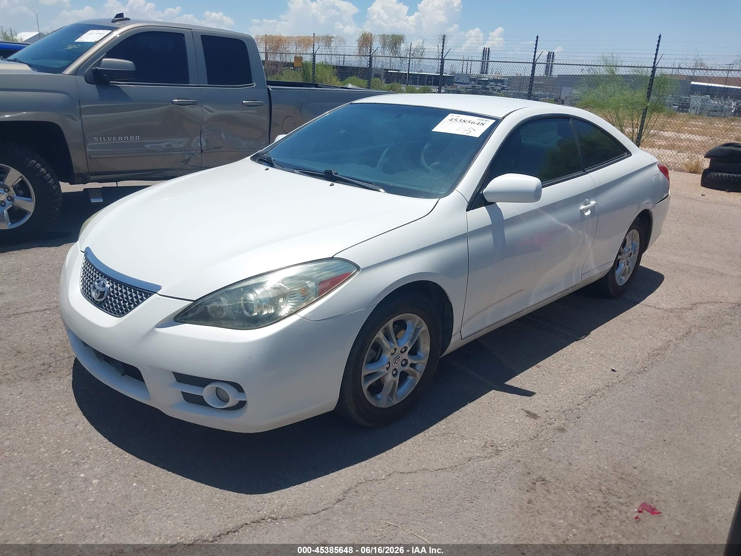 2007 Toyota Camry Solara Se White vin: 4T1CE30P47U755714