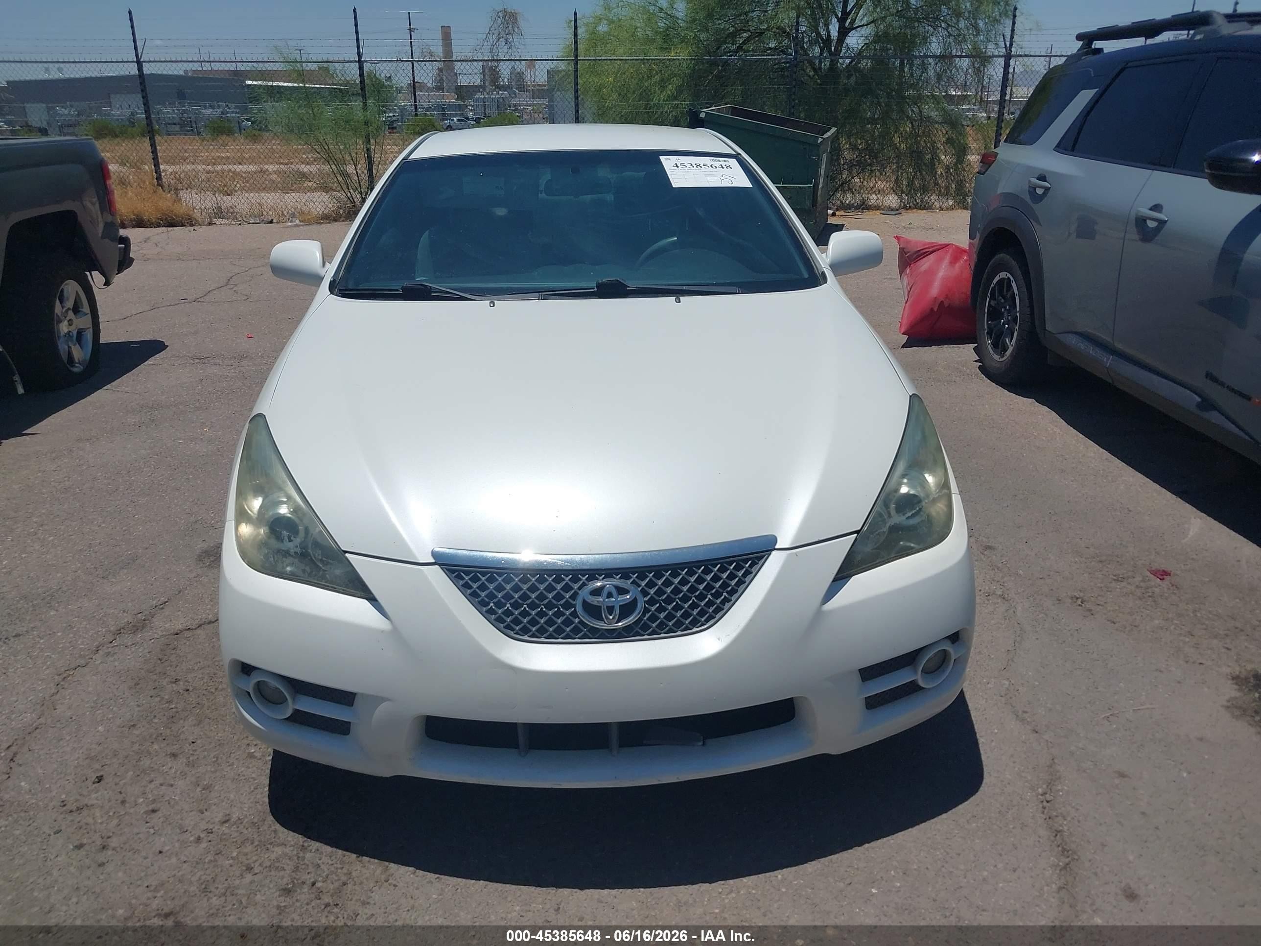 2007 Toyota Camry Solara Se White vin: 4T1CE30P47U755714