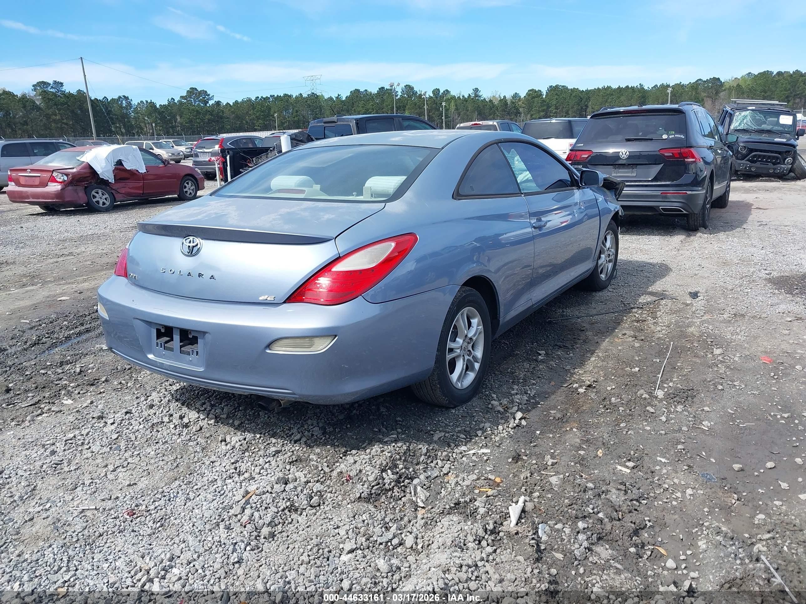 2008 Toyota Camry Solara Se Blue vin: 4T1CE30P48U762678