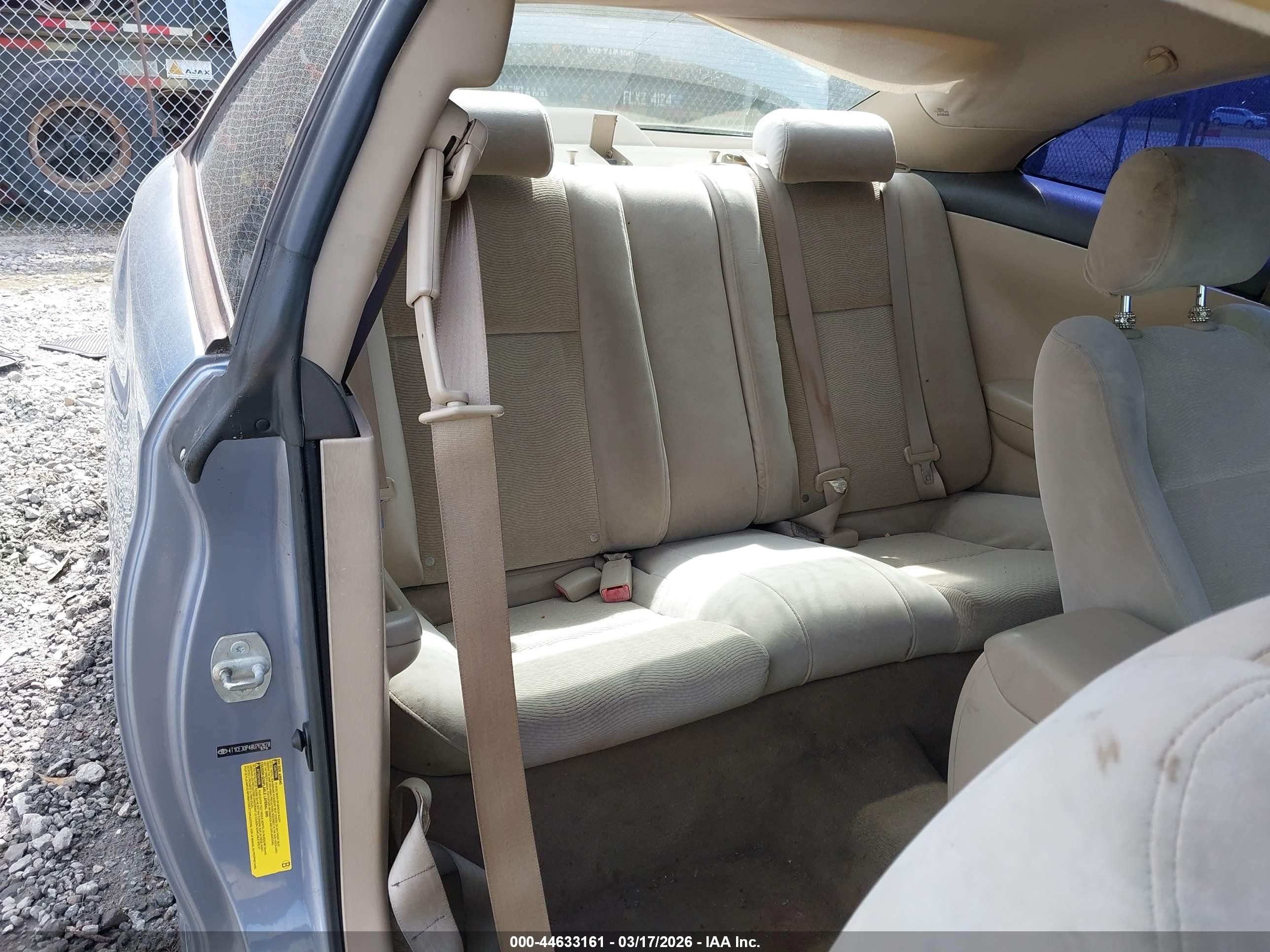 2008 Toyota Camry Solara Se Blue vin: 4T1CE30P48U762678
