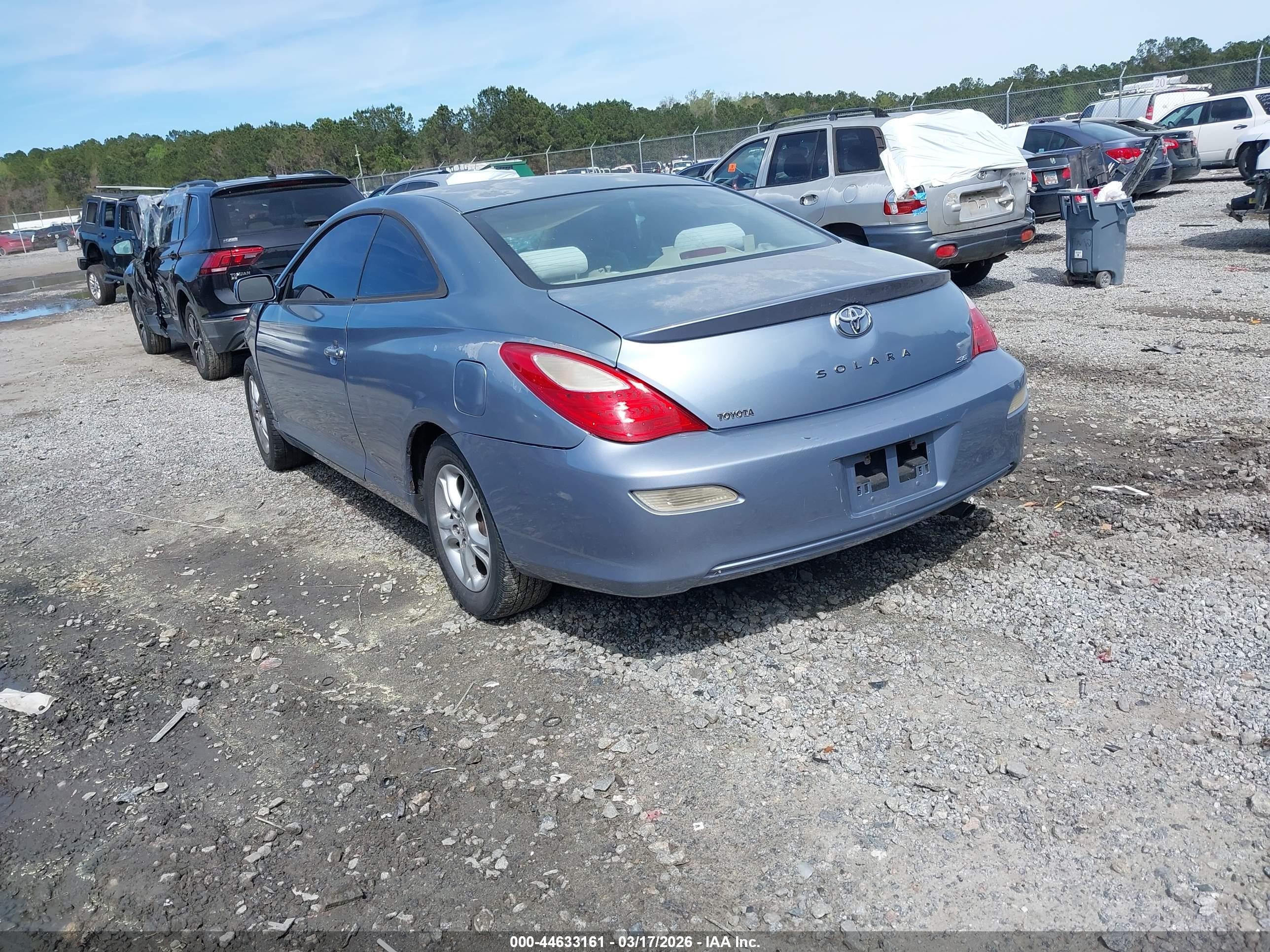 2008 Toyota Camry Solara Se Blue vin: 4T1CE30P48U762678