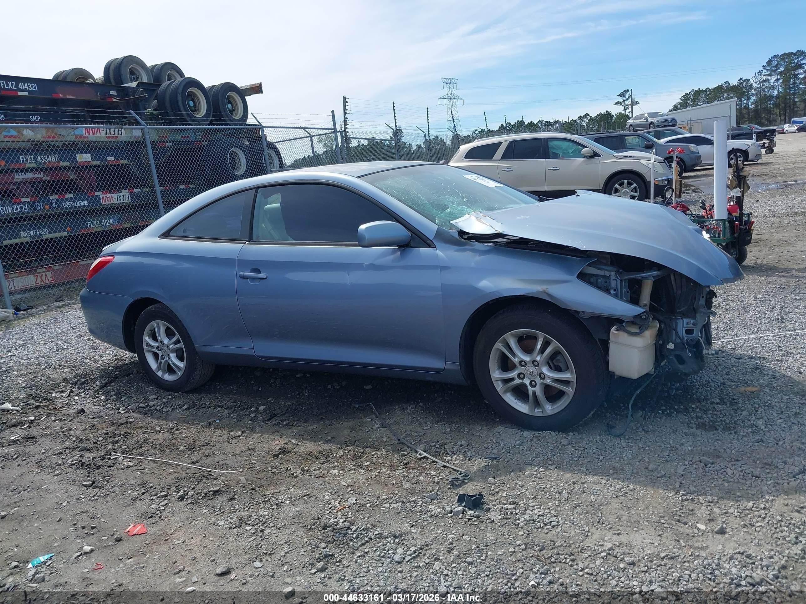 2008 Toyota Camry Solara Se Blue vin: 4T1CE30P48U762678