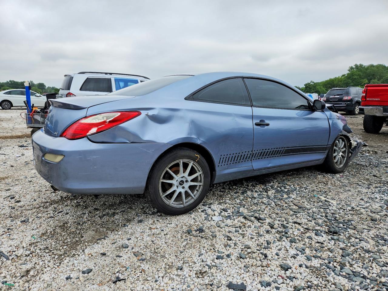 2007 Toyota Camry Solara Se Blue vin: 4T1CE30P57U753387
