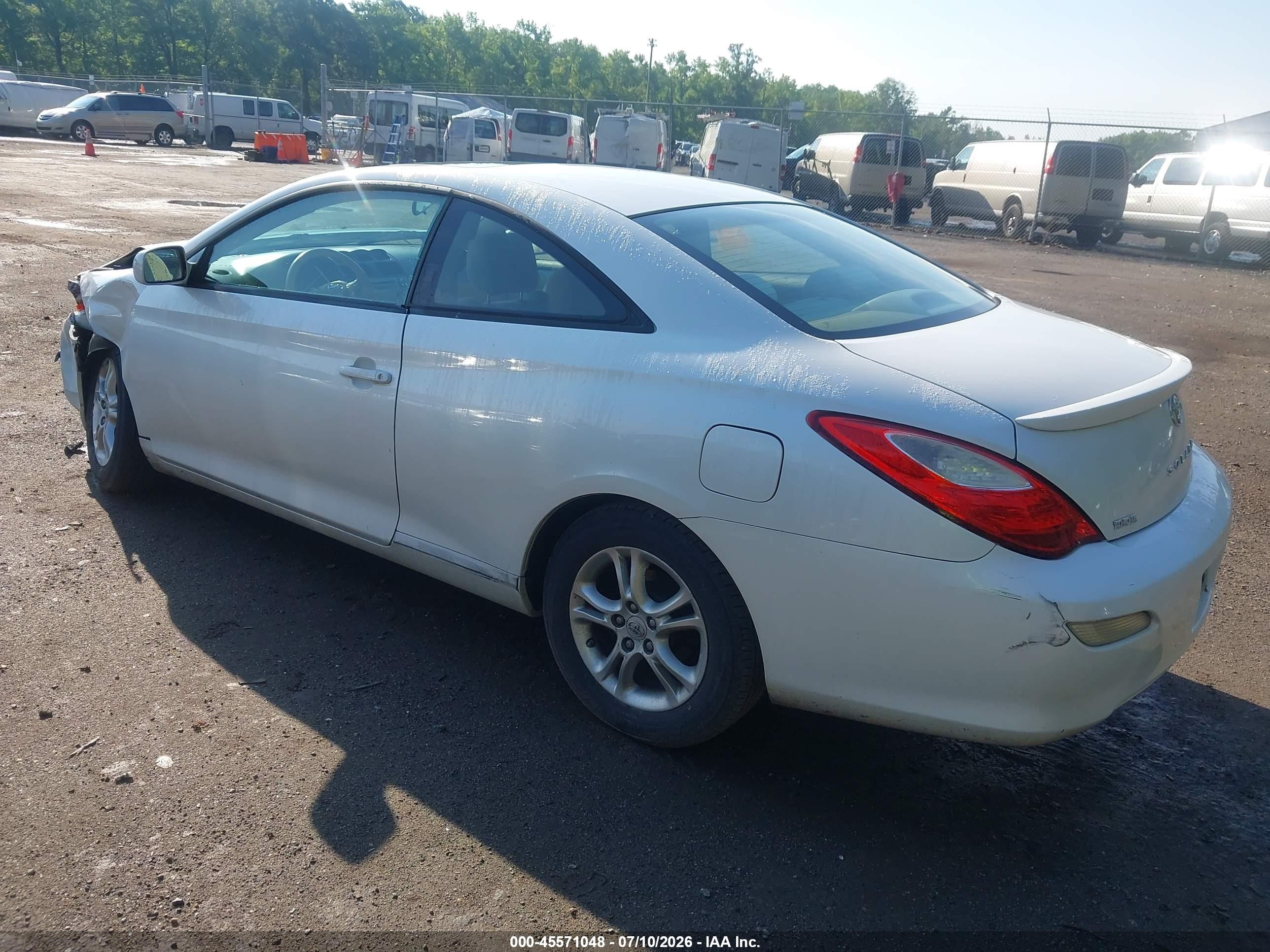 2007 Toyota Camry Solara Se White vin: 4T1CE30P57U756970