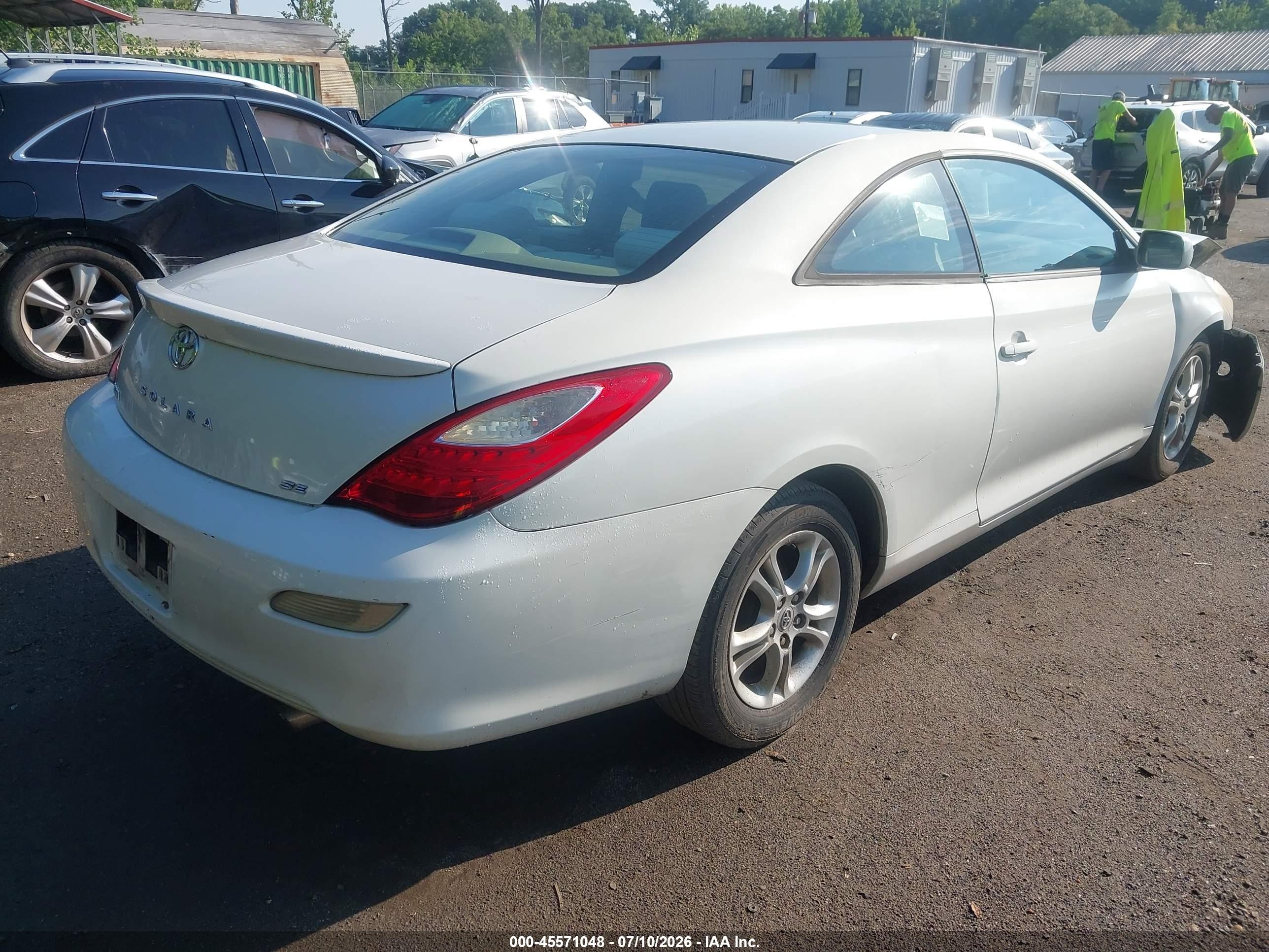 2007 Toyota Camry Solara Se White vin: 4T1CE30P57U756970