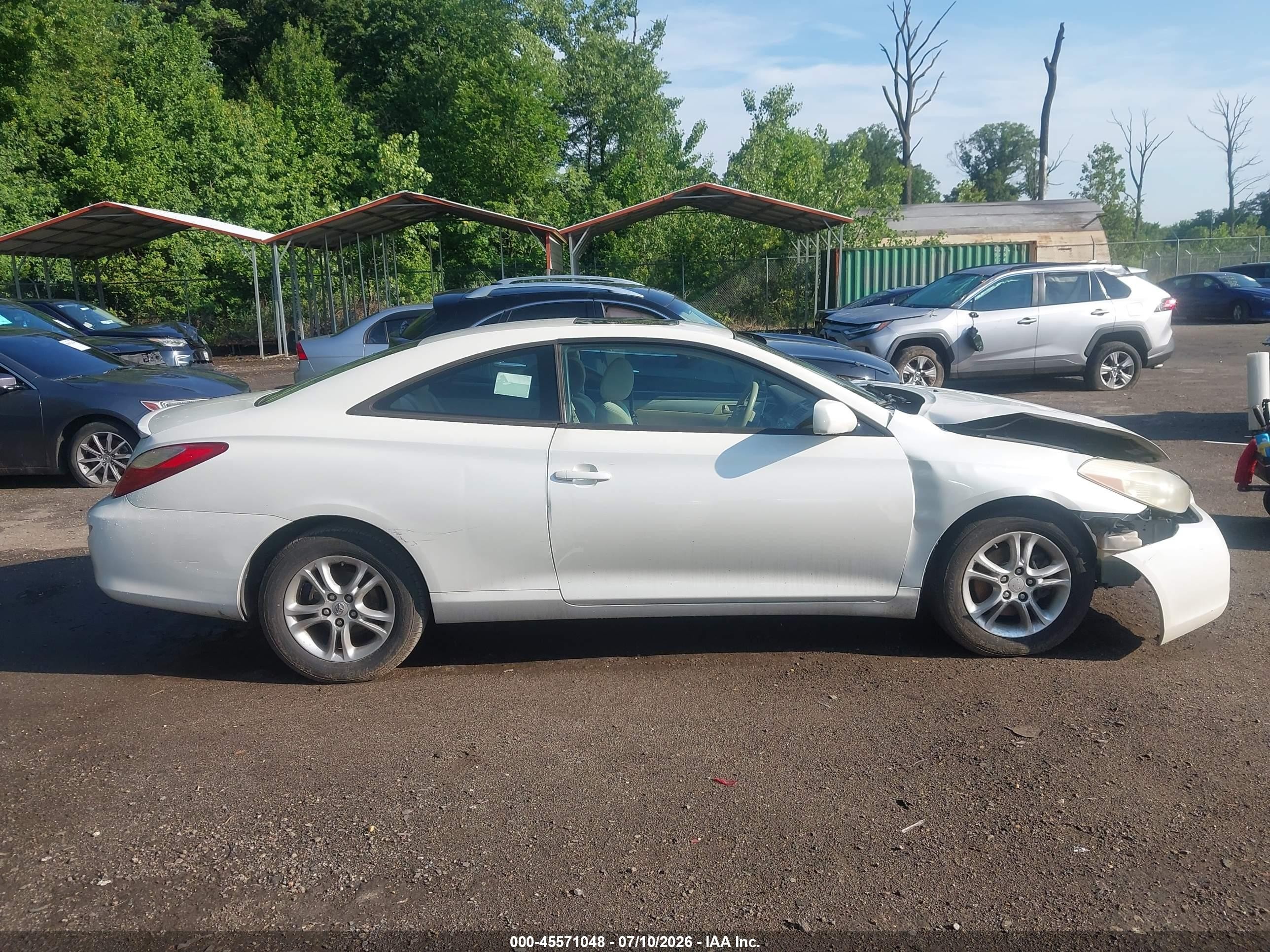 2007 Toyota Camry Solara Se White vin: 4T1CE30P57U756970