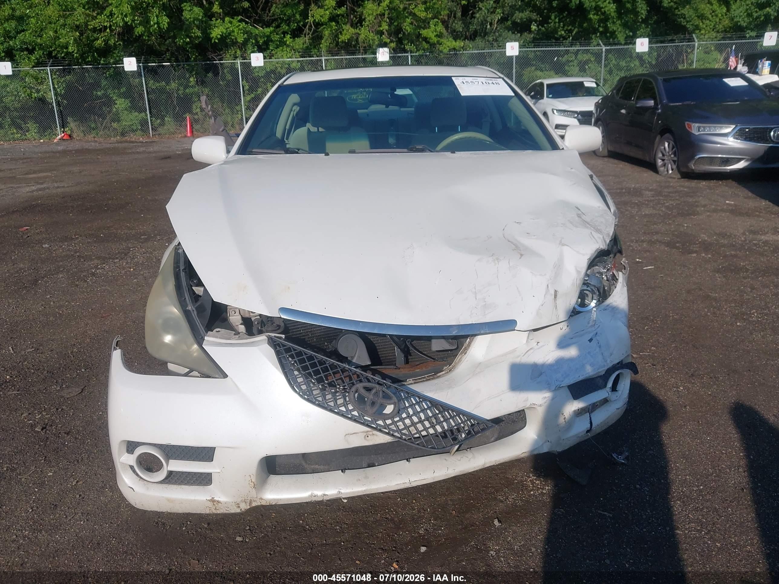 2007 Toyota Camry Solara Se White vin: 4T1CE30P57U756970