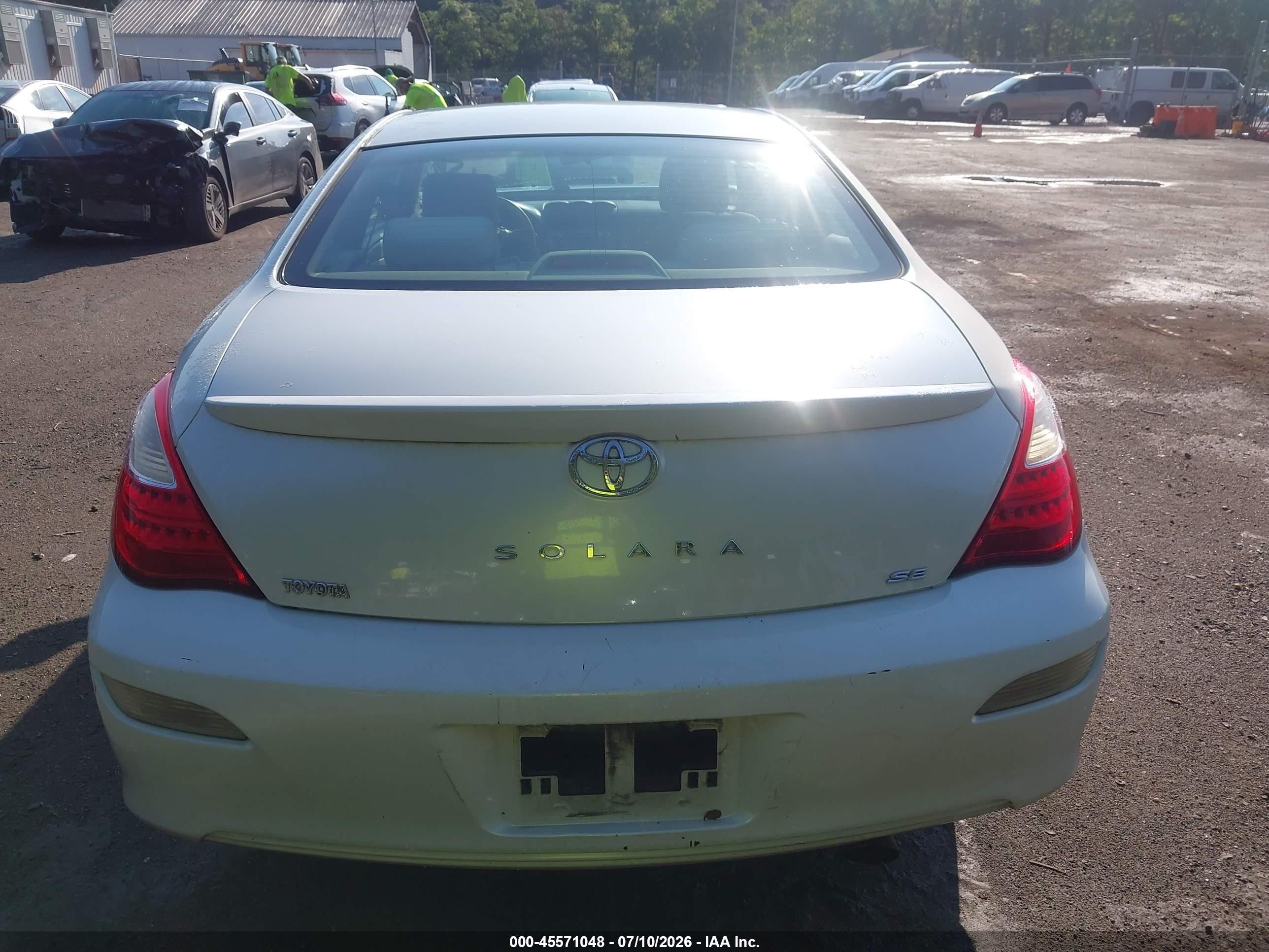 2007 Toyota Camry Solara Se White vin: 4T1CE30P57U756970