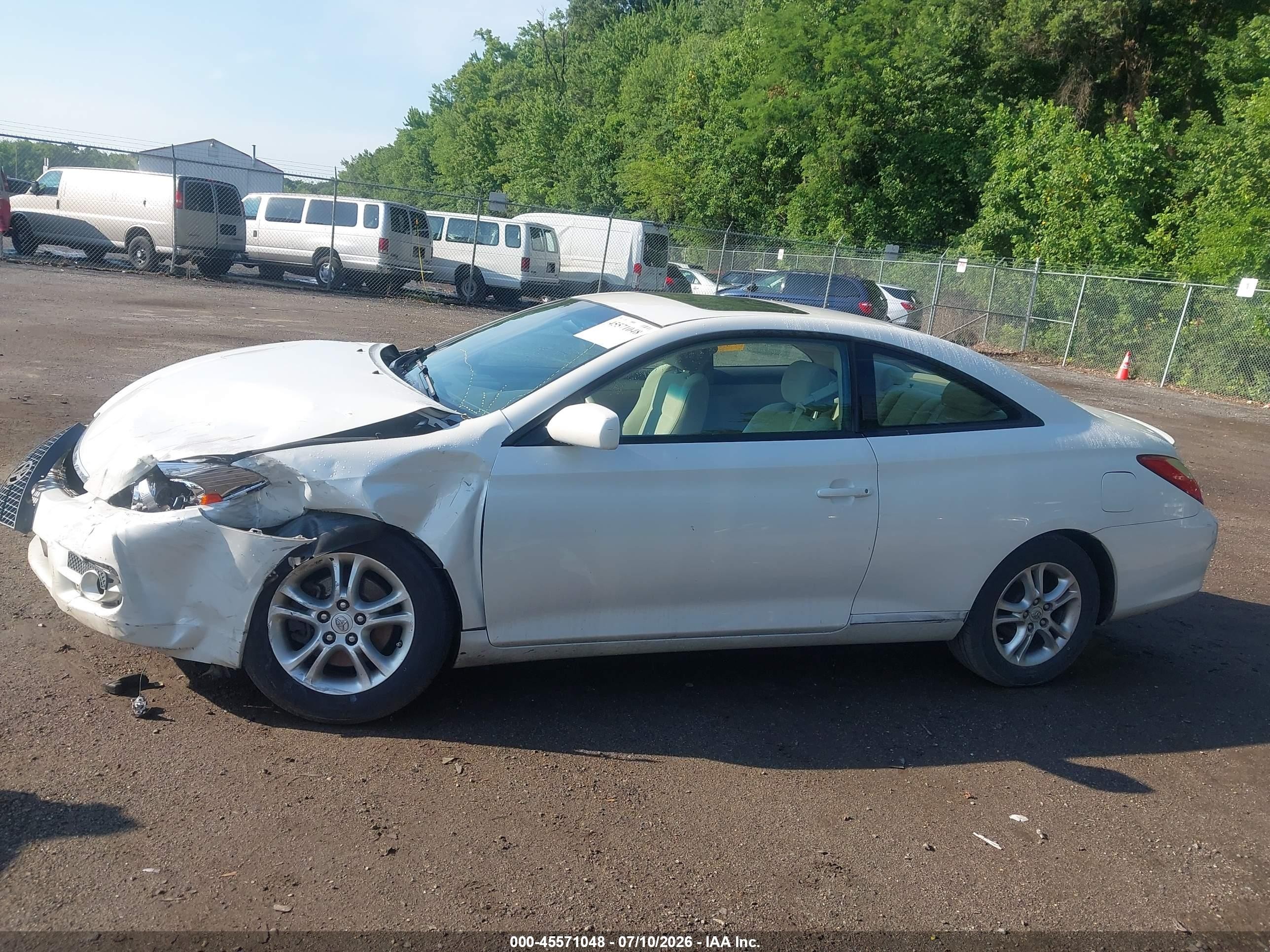 2007 Toyota Camry Solara Se White vin: 4T1CE30P57U756970