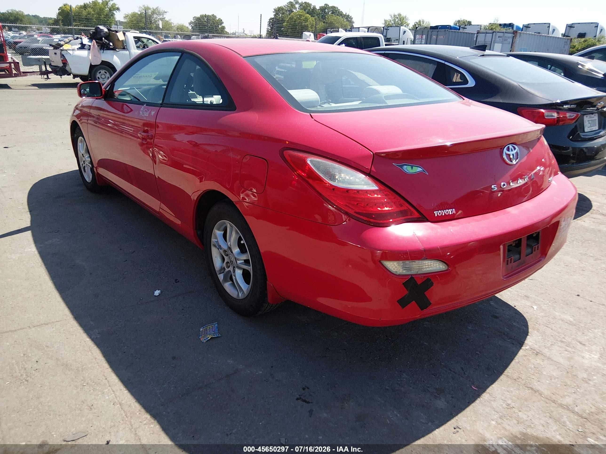 2008 Toyota Camry Solara Se Red vin: 4T1CE30P58U766366