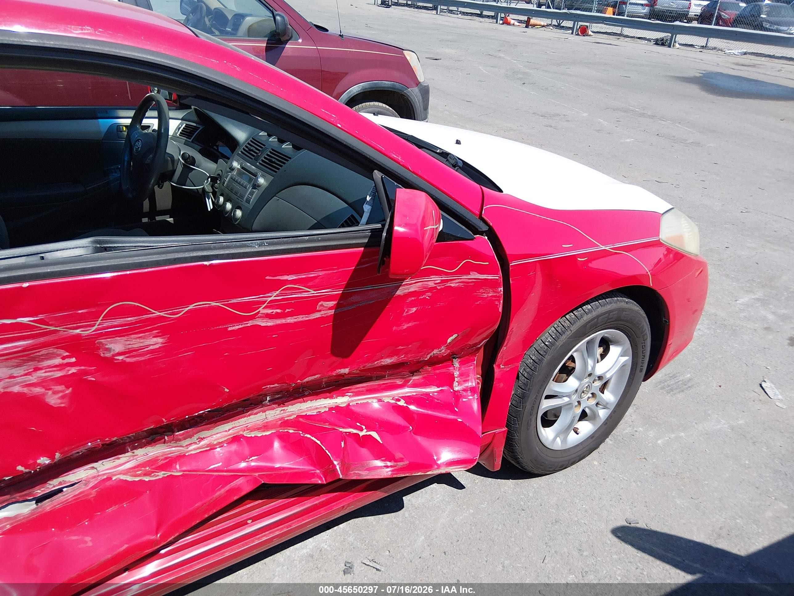 2008 Toyota Camry Solara Se Red vin: 4T1CE30P58U766366
