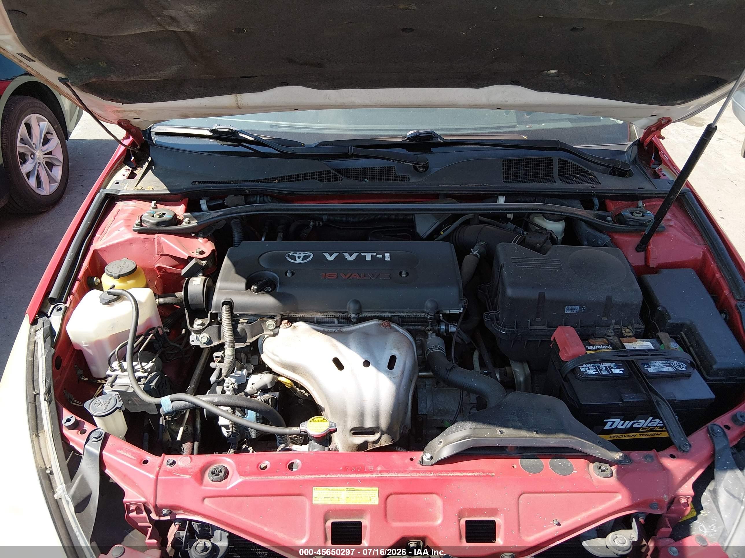 2008 Toyota Camry Solara Se Red vin: 4T1CE30P58U766366