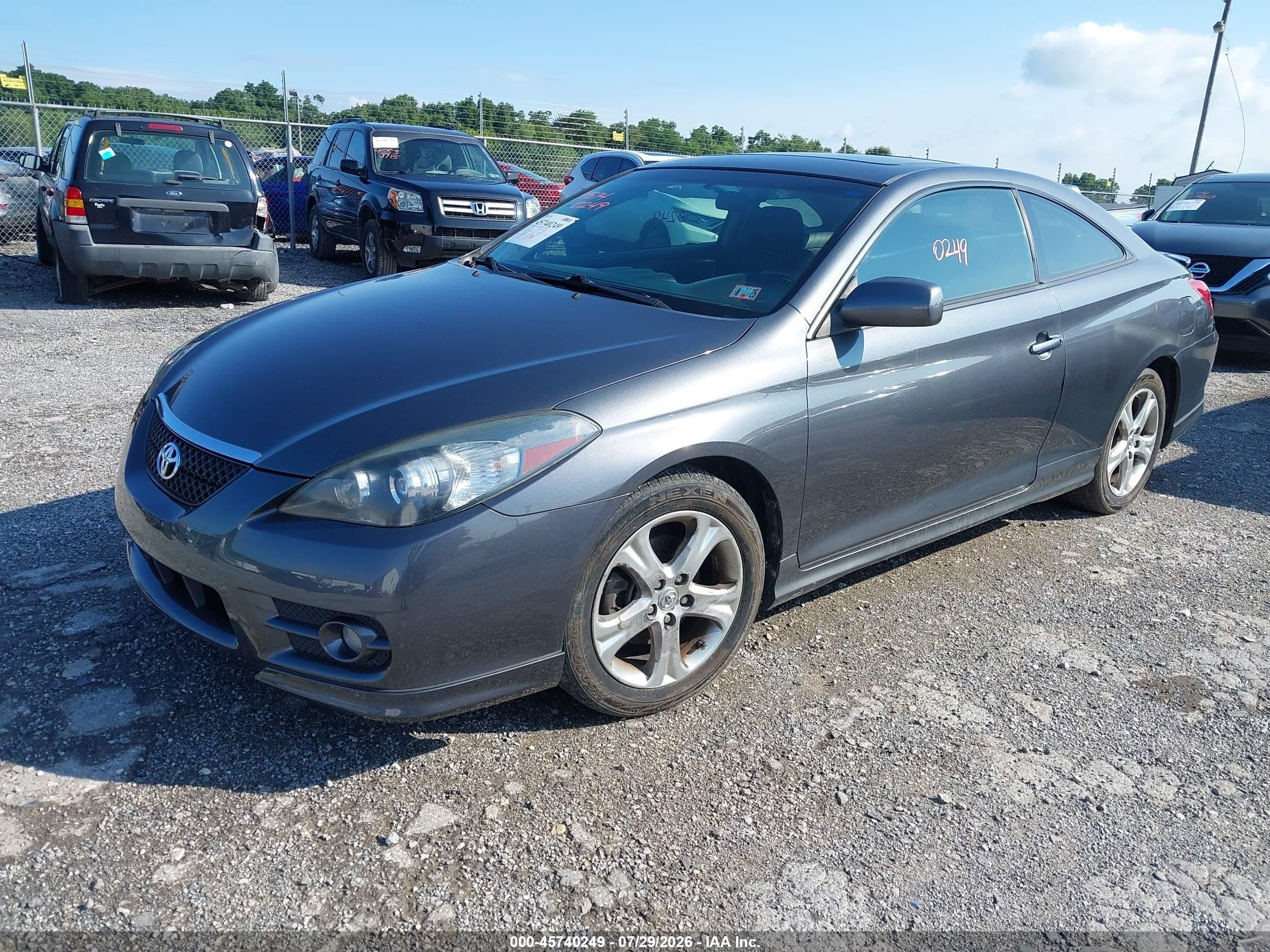 2008 Toyota Camry Solara Sport Gray vin: 4T1CE30P68U761676